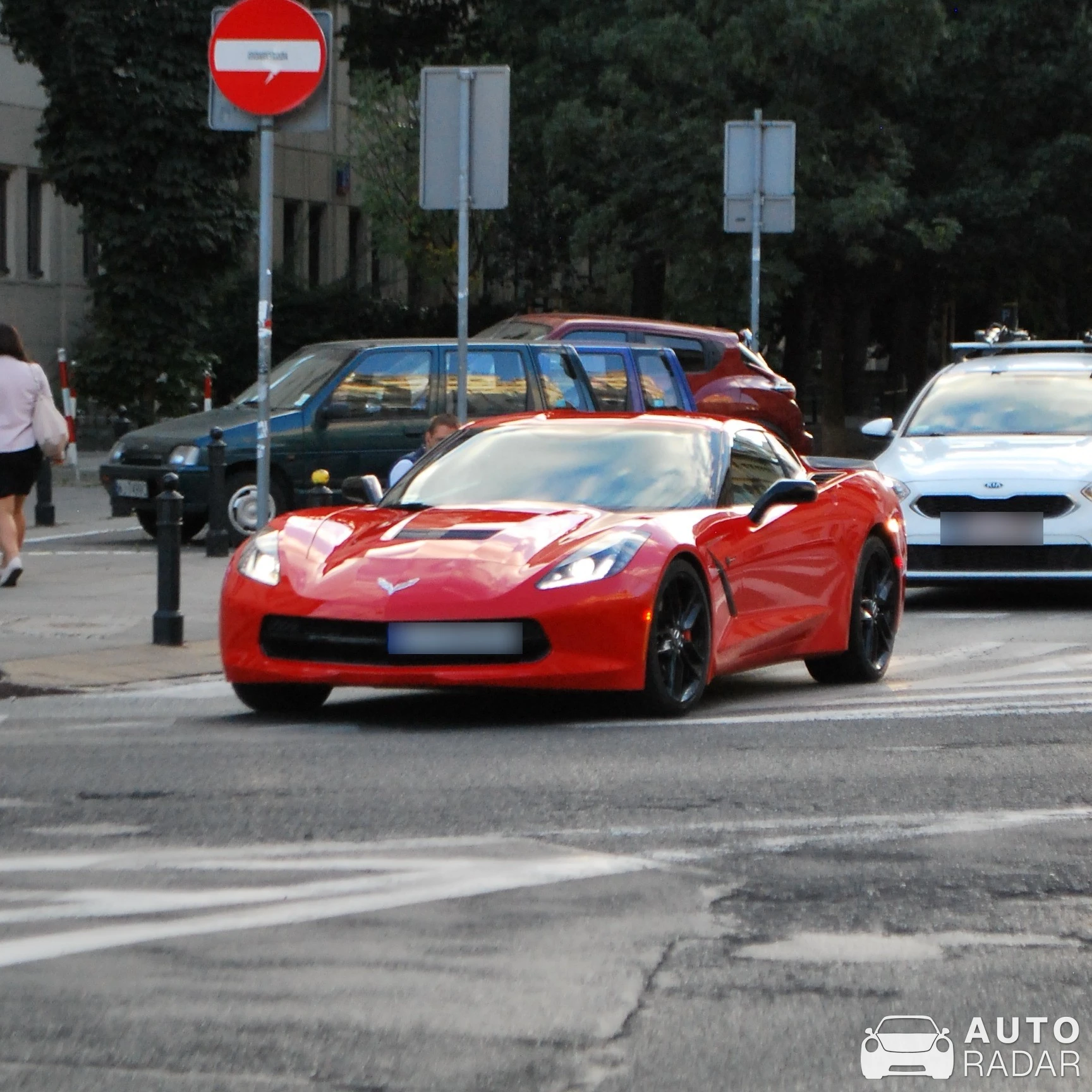 Chevrolet Corvette C7 Stingray spotted in Warszawa, Poland