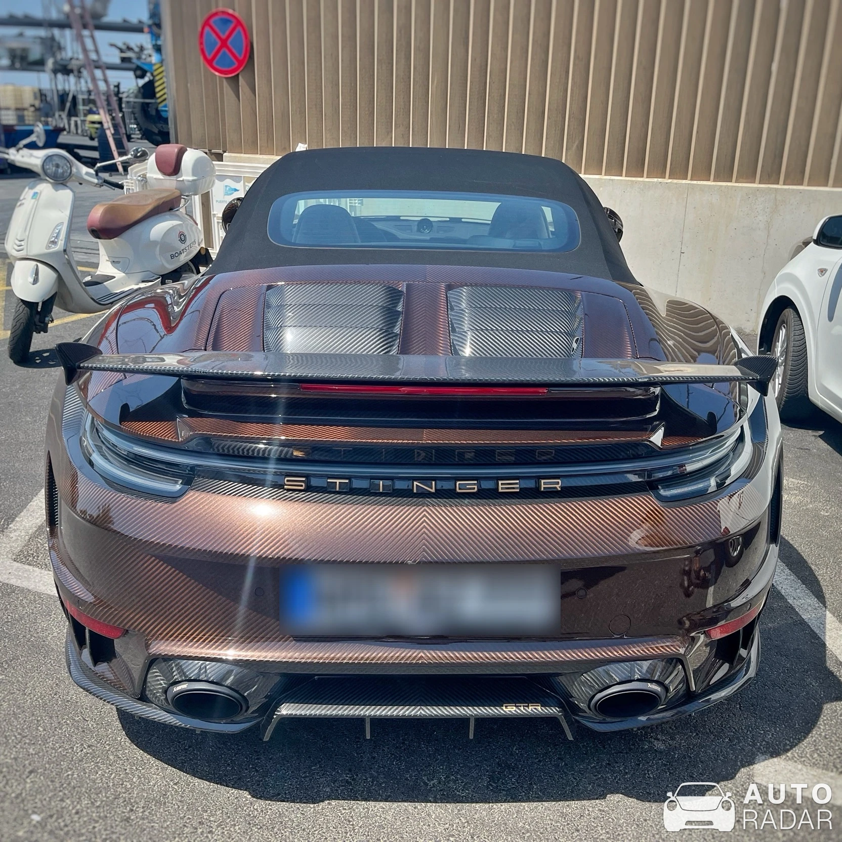 Porsche TopCar 992 Turbo S Cabriolet Stinger GTR Limited Carbon Edition spotted in Portals Nous