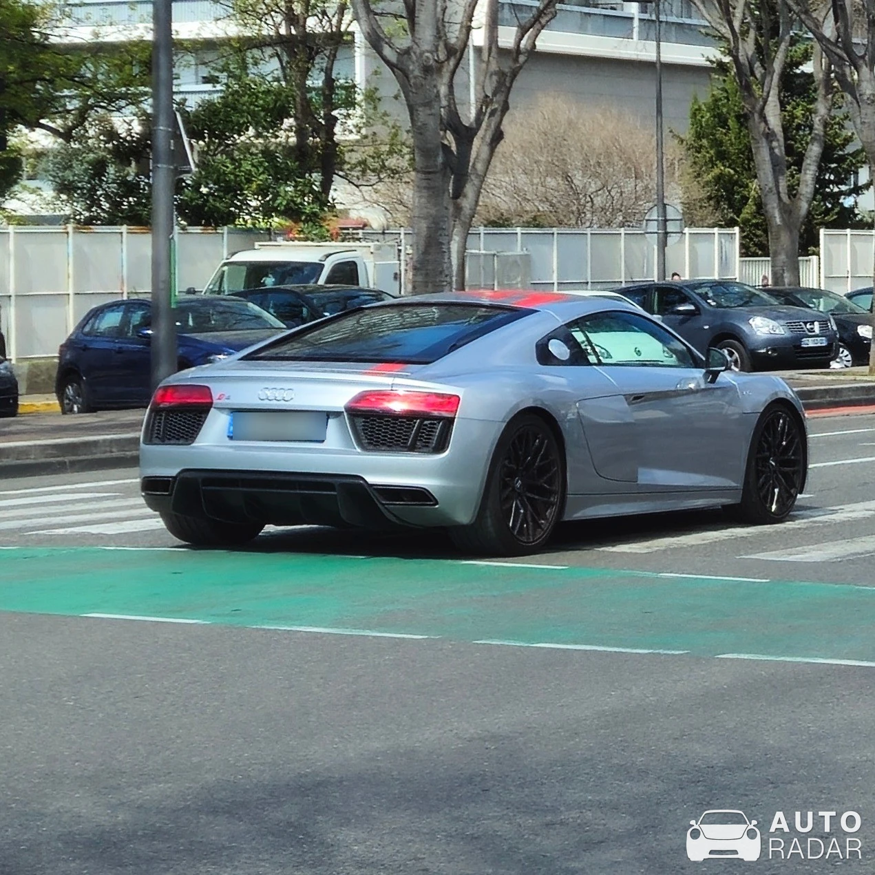 Audi R8 V10 RWS spotted in Marseille
