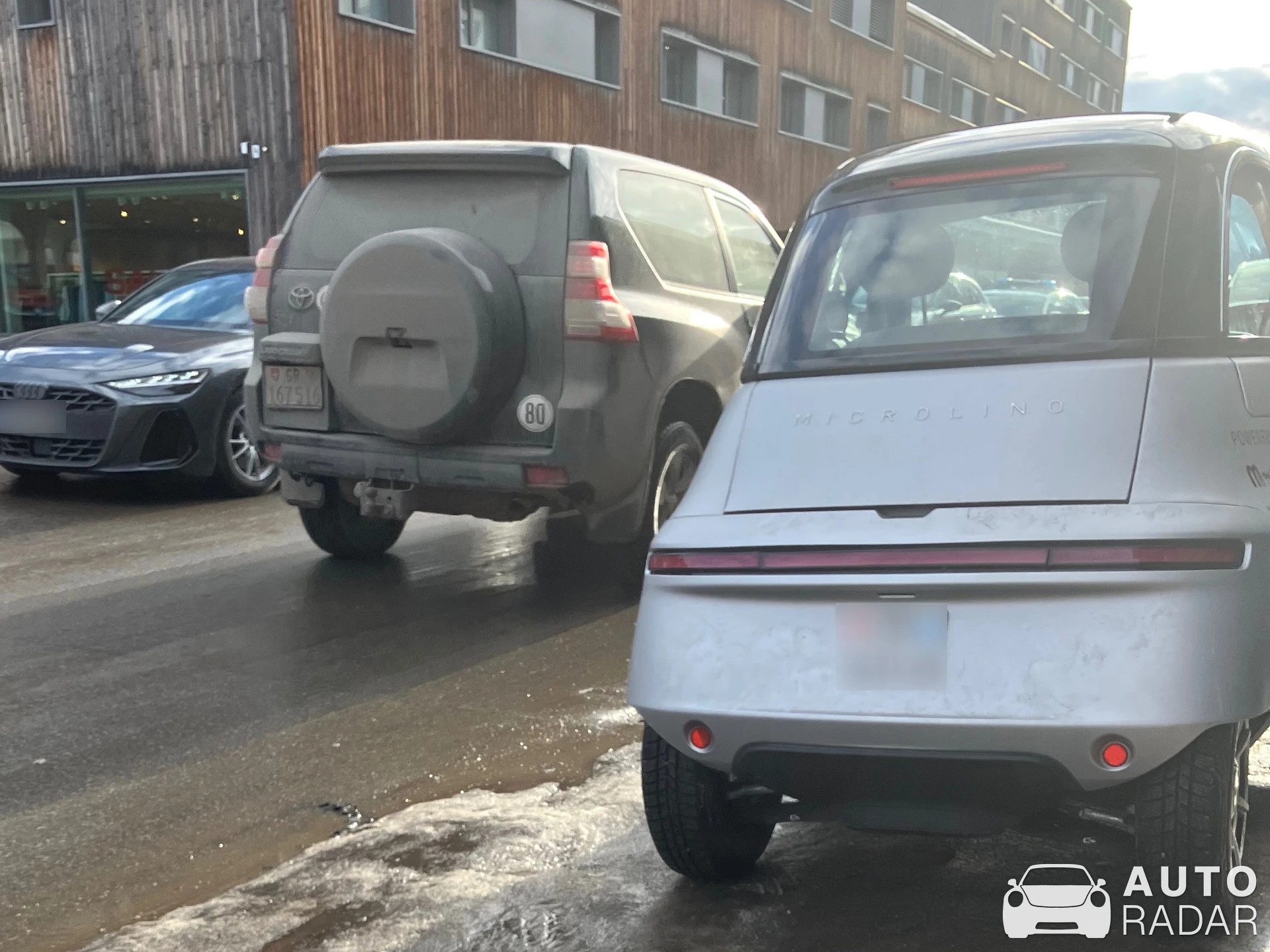 Micro Microlino spotted in Davos, Switzerland