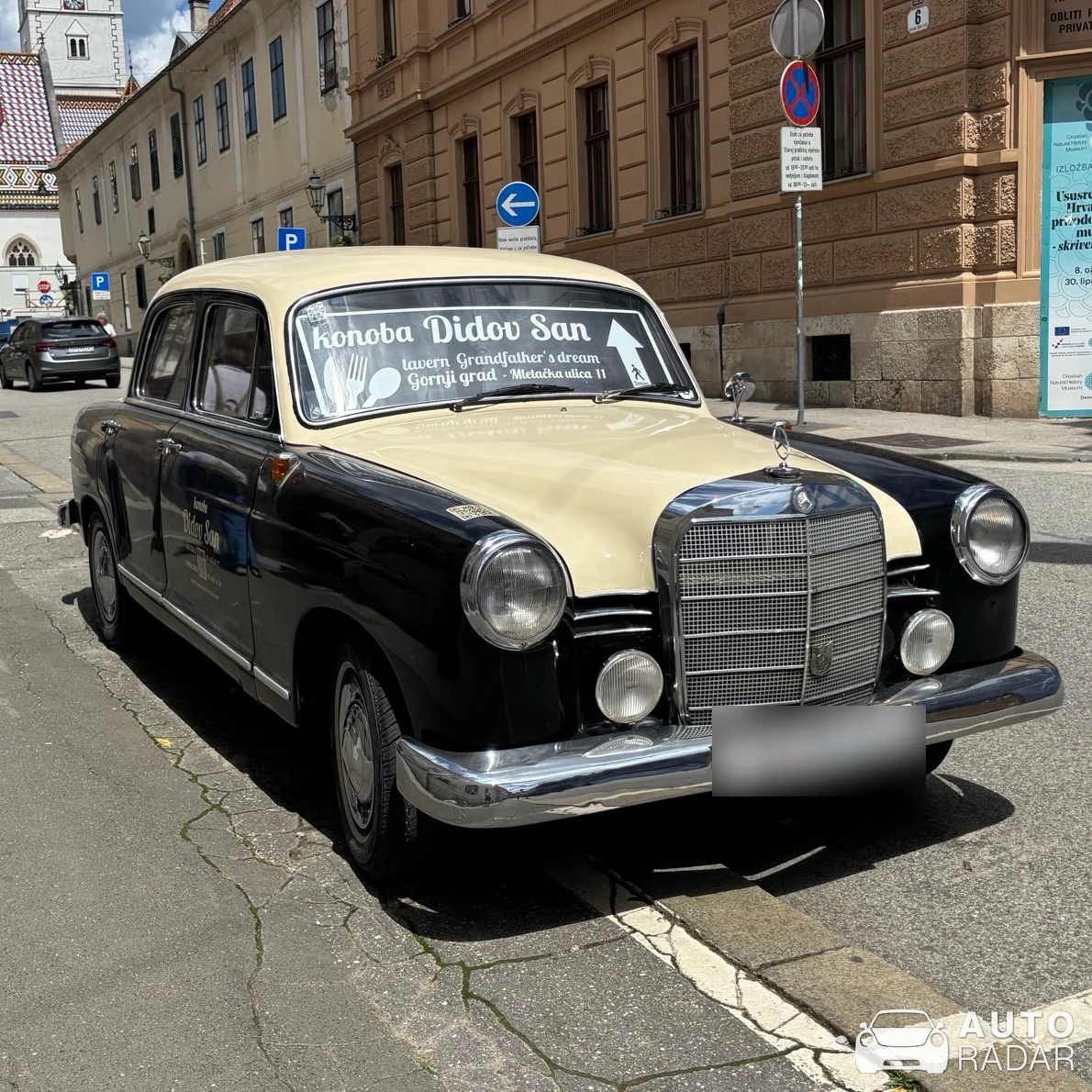 Mercedes-Benz W121 Ponton spotted in Zagreb