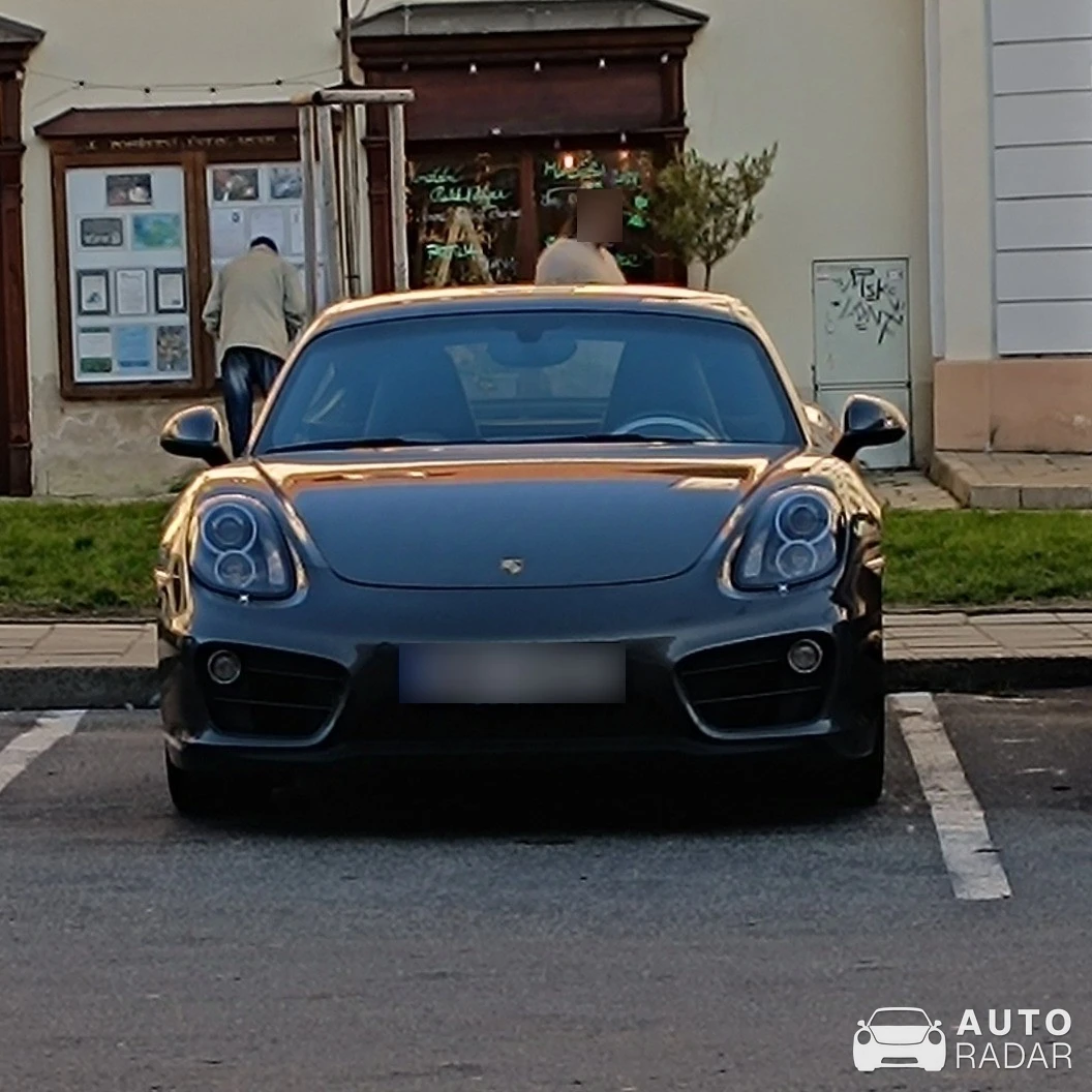 Porsche 981 Cayman S spotted in Okres Znojmo, Czechia