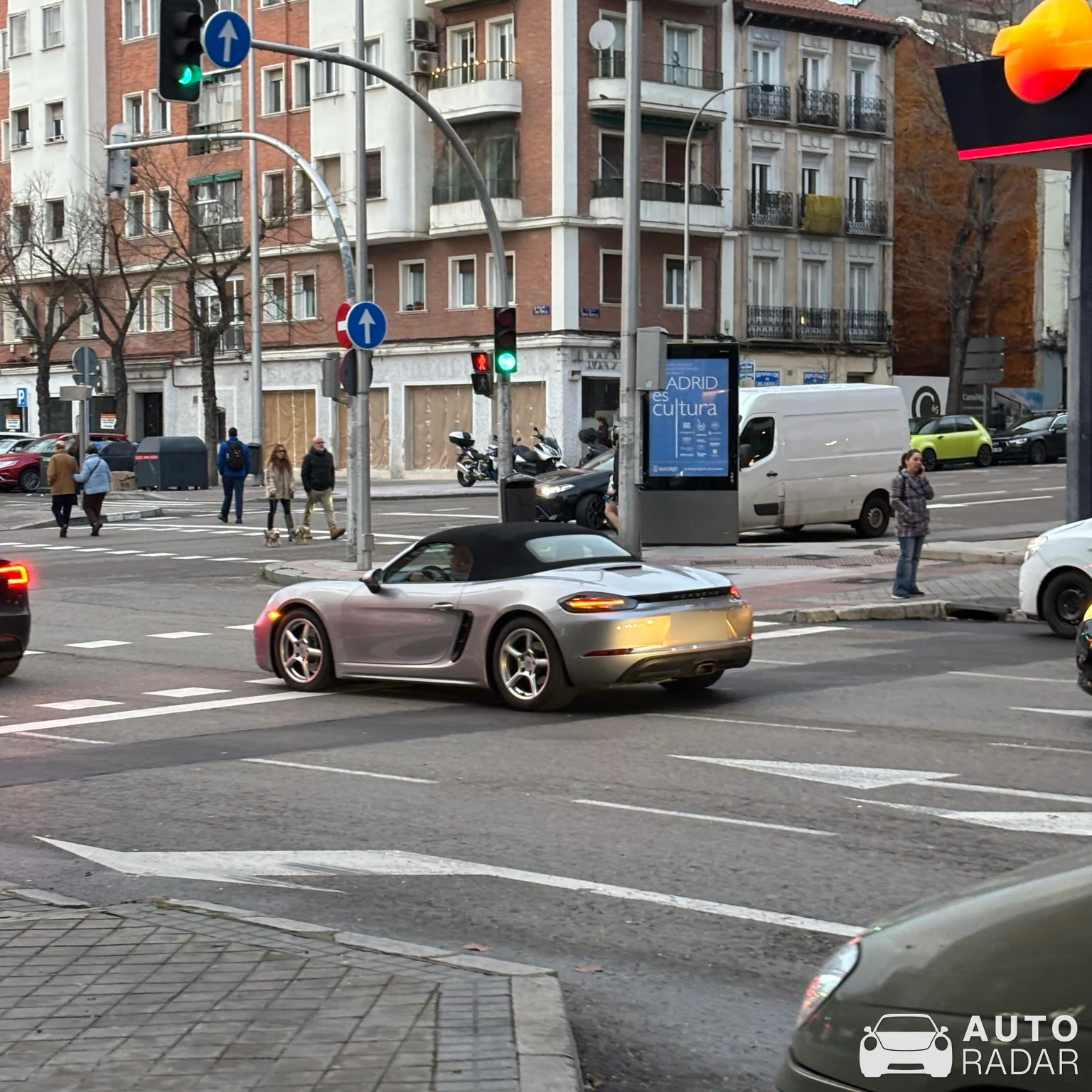 Porsche 718 Boxster spotted in Madrid, España