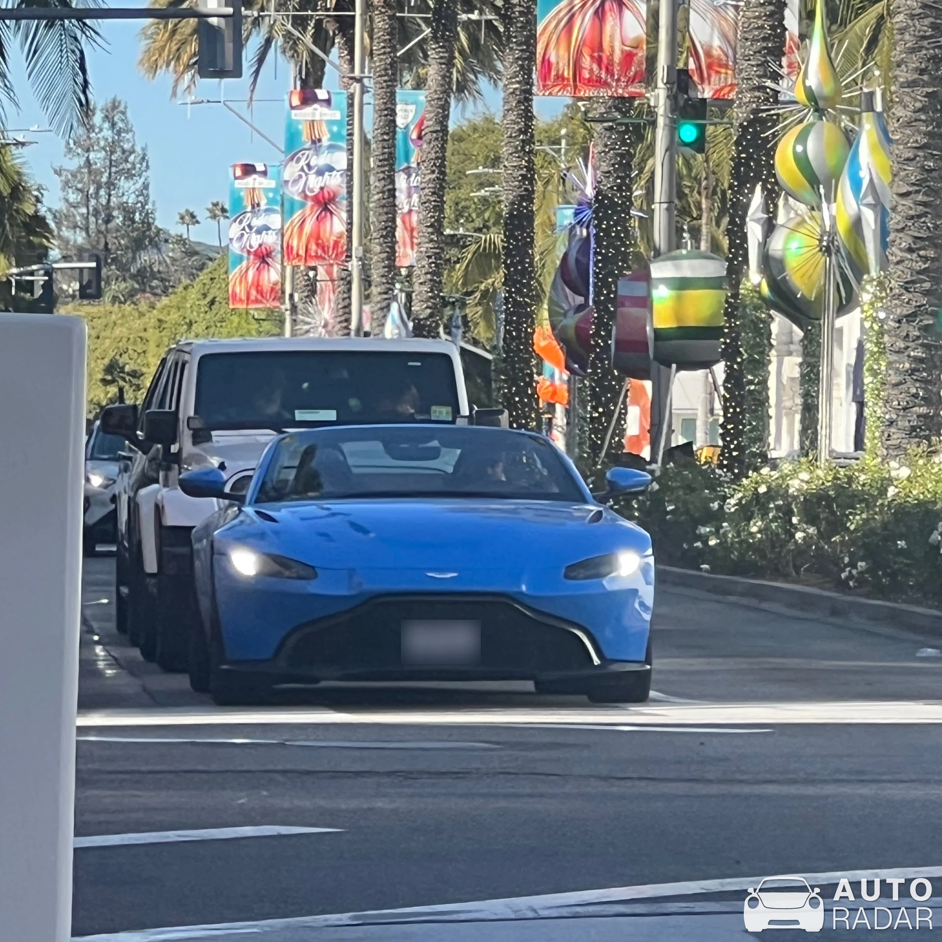Aston Martin V8 Vantage Roadster spotted in Beverly Hills, United States