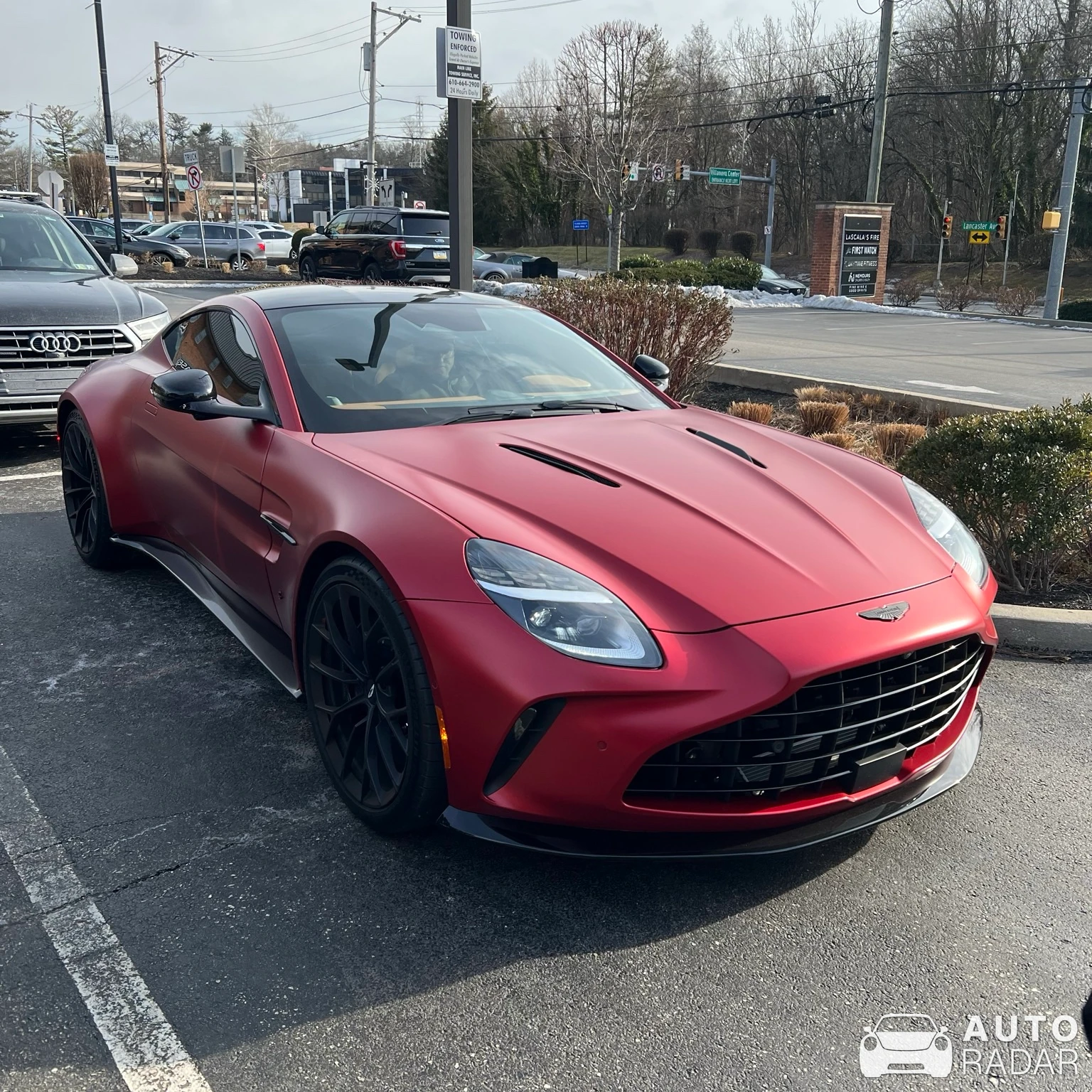 Aston Martin V8 Vantage spotted in Villanova, United States