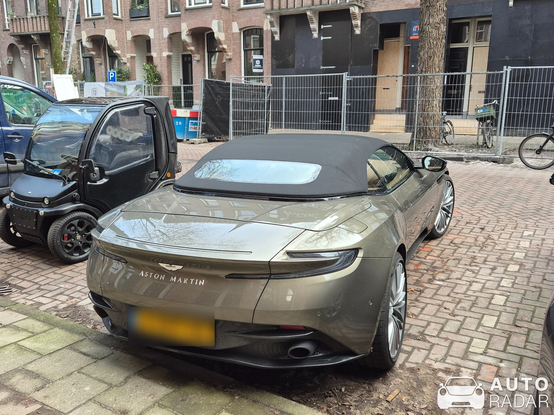 Aston Martin DB11 V8 Volante spotted in Amsterdam, Netherlands