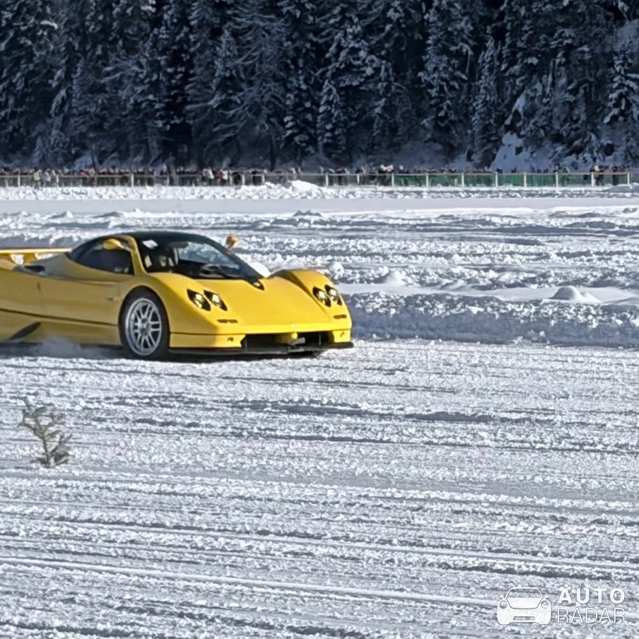 Pagani Zonda F spotted in St. Moritz