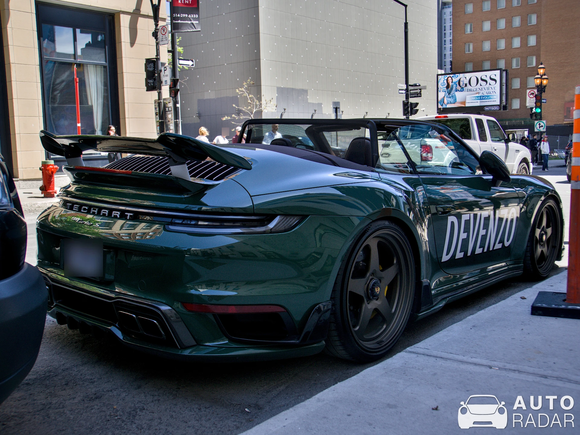 Porsche TechArt 992 Turbo S Cabriolet spotted in Montréal