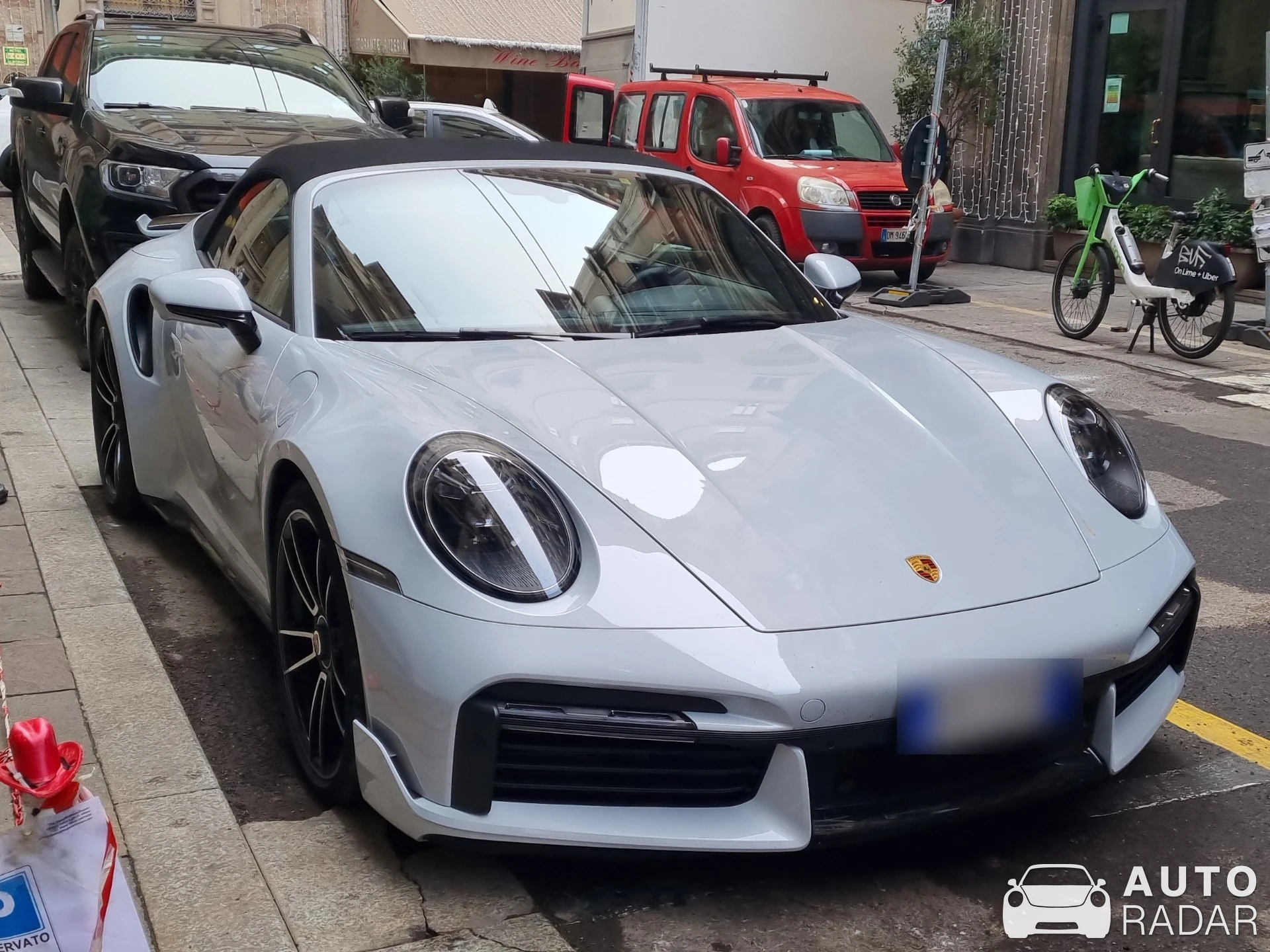Porsche 992 Turbo S Cabriolet MkI spotted in Milano, Italia
