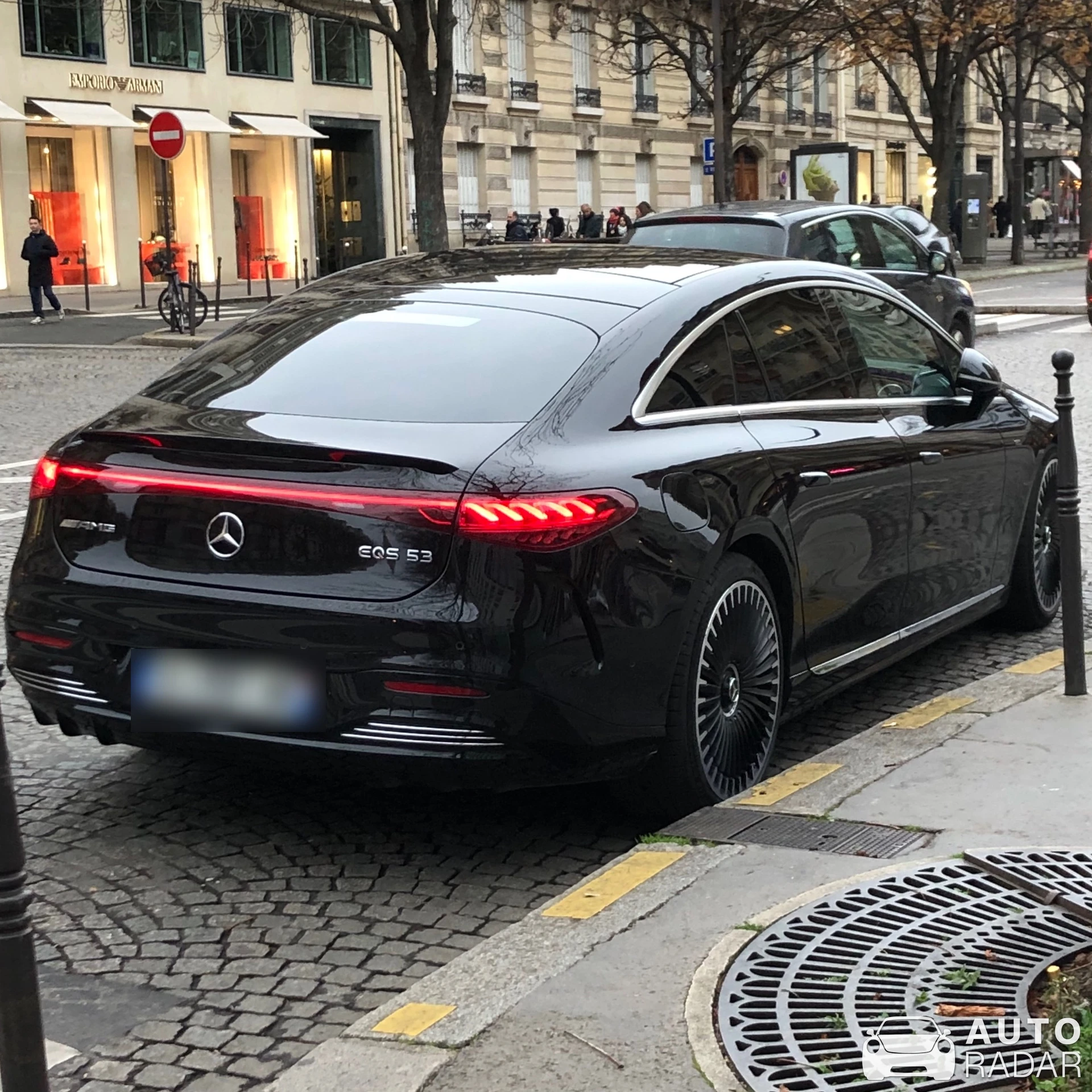 Mercedes-Benz EQS 53 spotted in Paris, France
