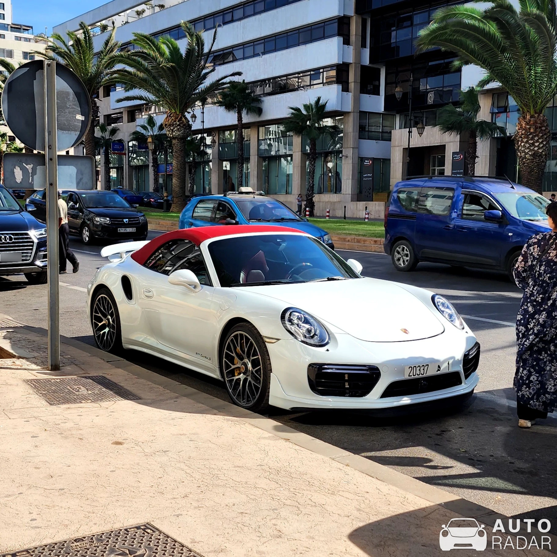 Porsche 991 Turbo S Cabriolet MkII spotted in Rabat, Morocco