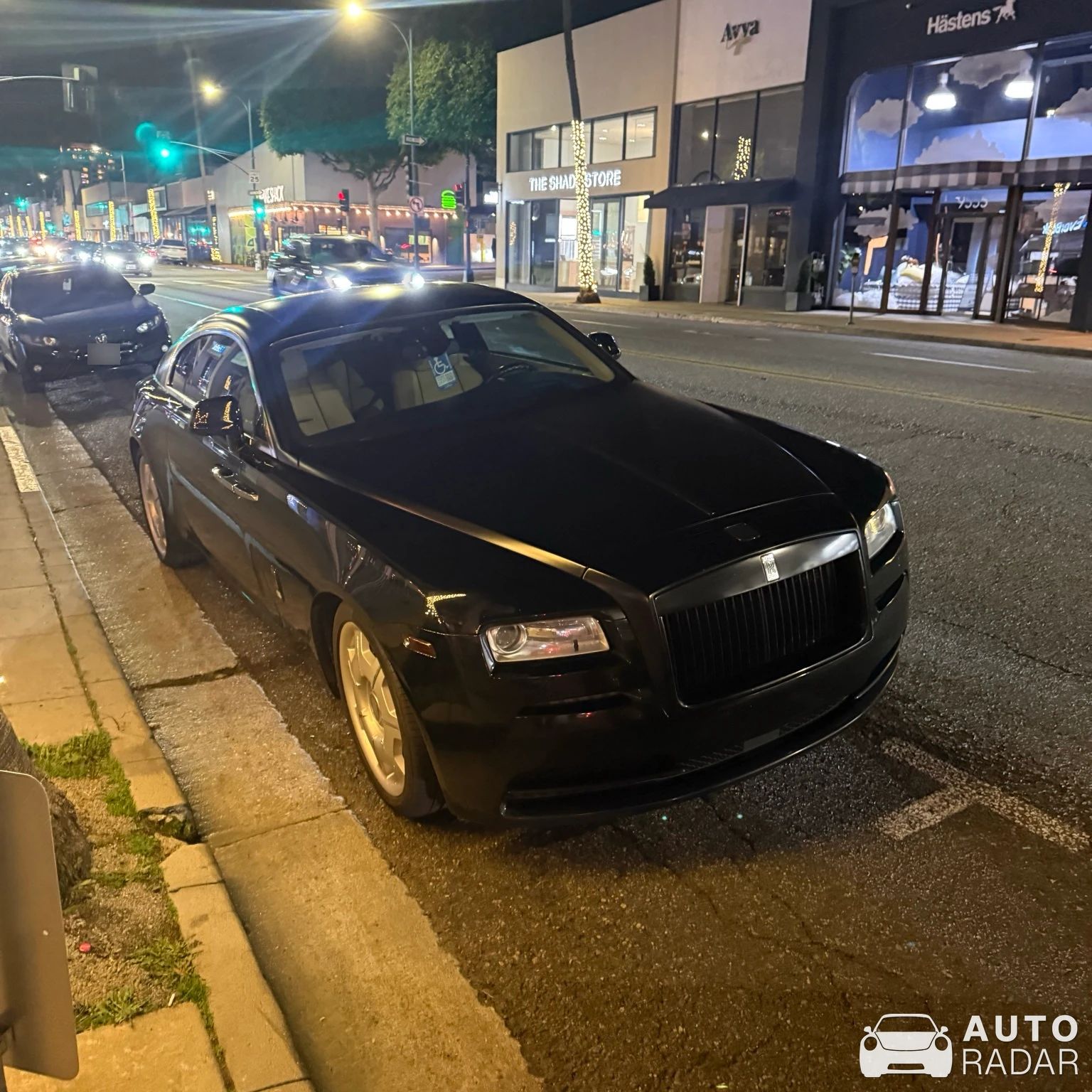 Rolls-Royce Wraith Black Badge spotted in Beverly Hills, United States