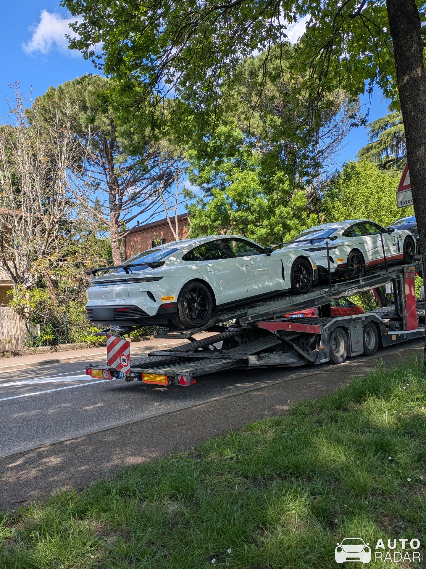 Porsche Taycan Turbo GT Weissach spotted in Imola