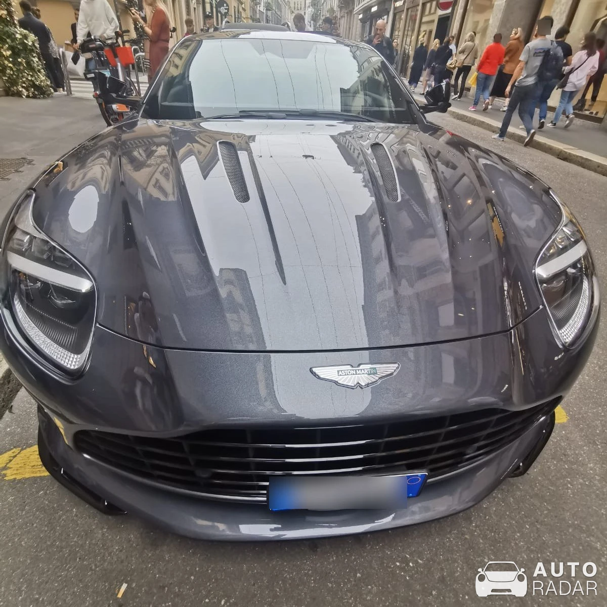 Aston Martin DB11 spotted in Milano, Italy