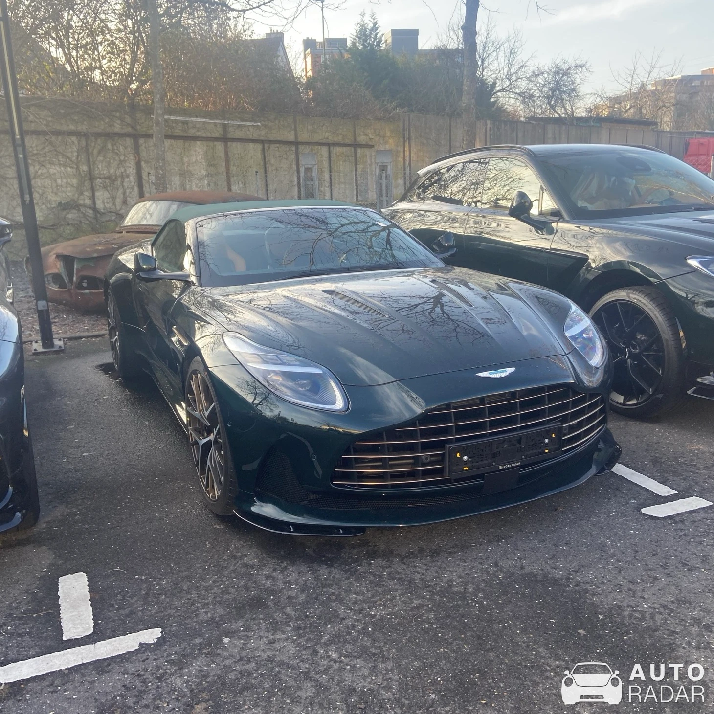 Aston Martin DB12 Volante spotted in Düsseldorf, Deutschland