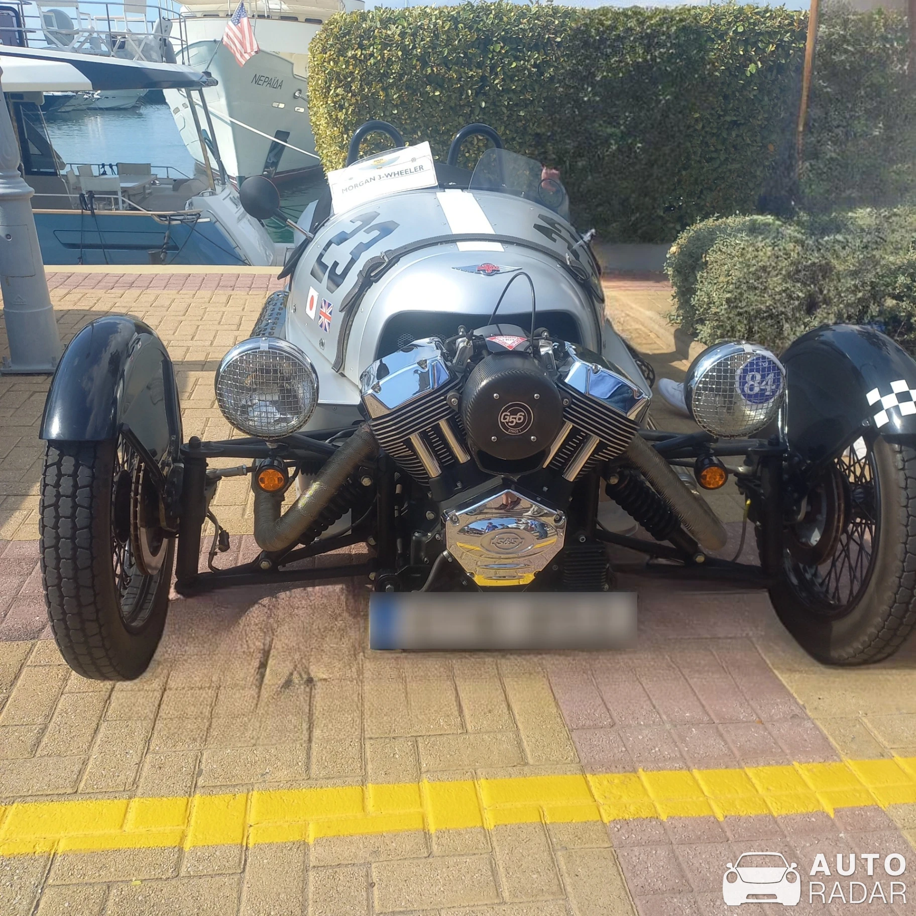 Morgan Threewheeler spotted in Athina, Greece