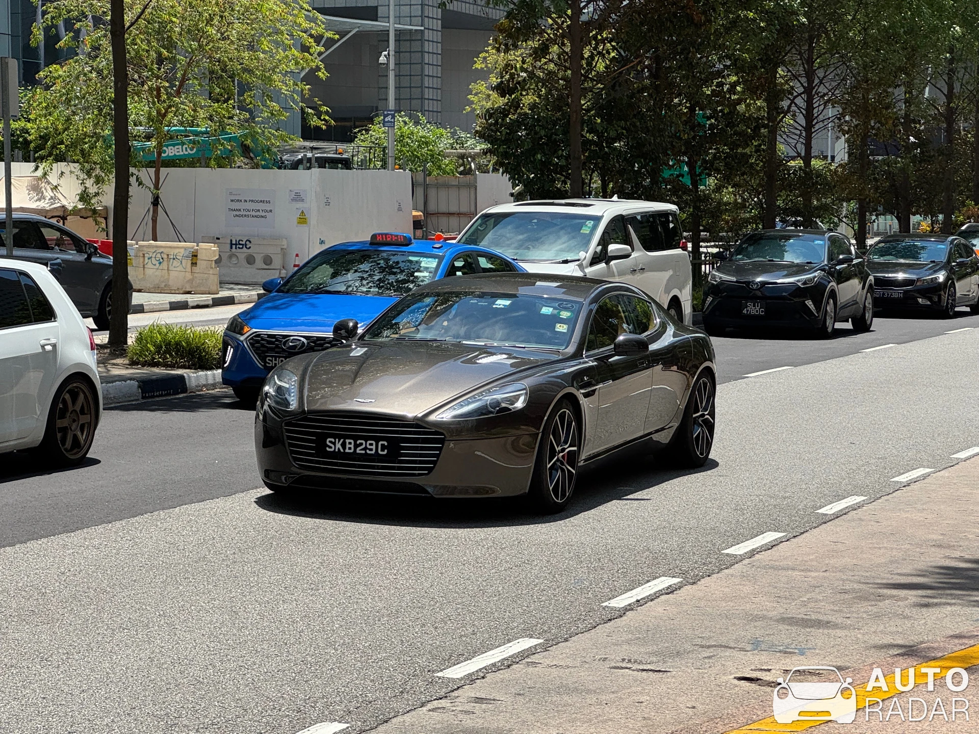 Aston Martin Rapide S spotted in Singapore