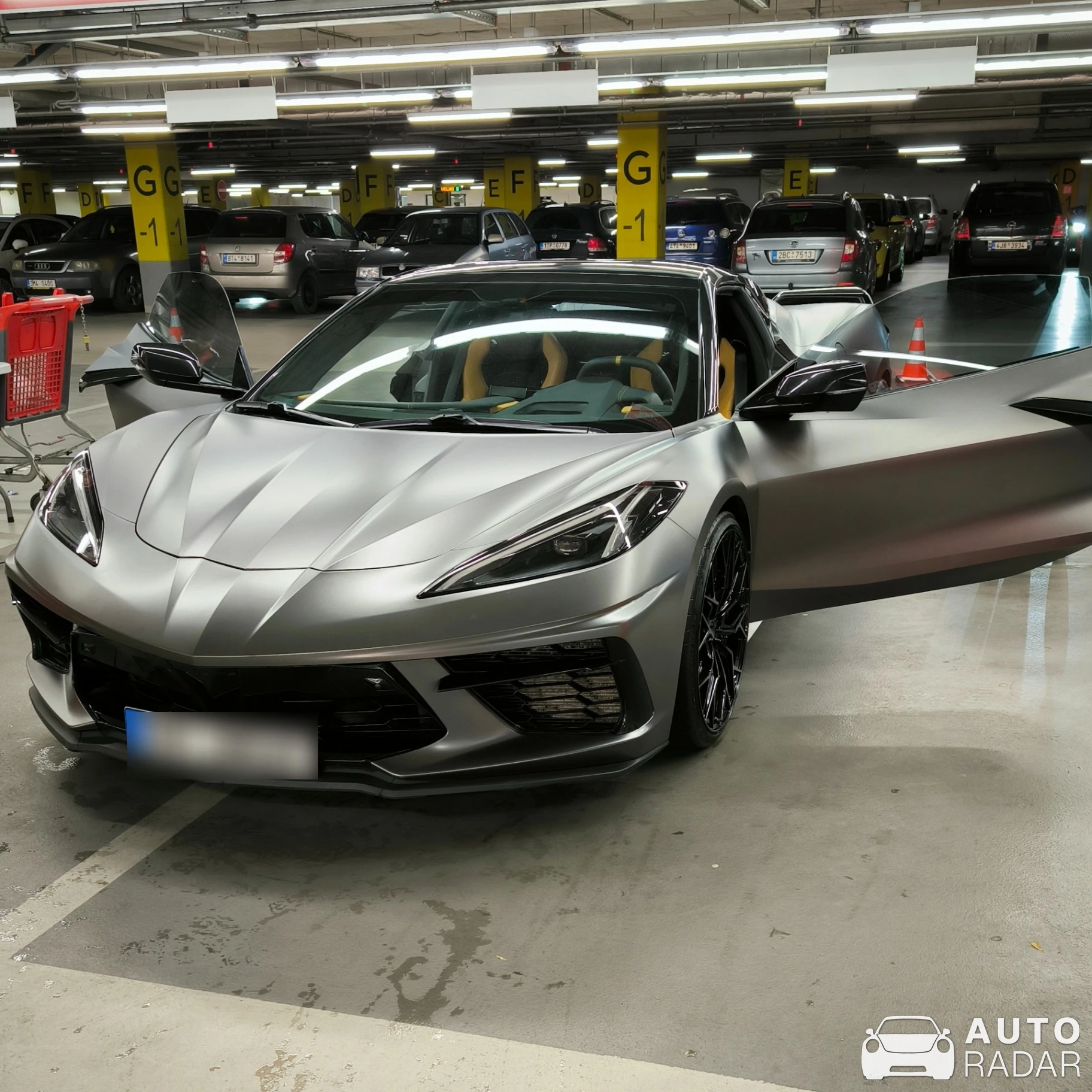 Chevrolet Corvette C8 Stingray Convertible spotted in Moravská Ostrava a Přívoz, Czechia