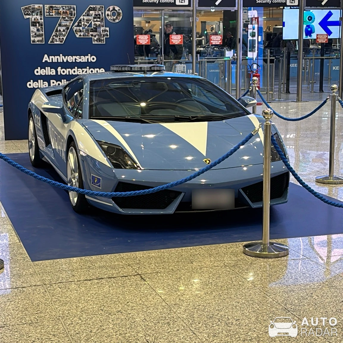 Lamborghini Gallardo Polizia spotted in Fiumicino