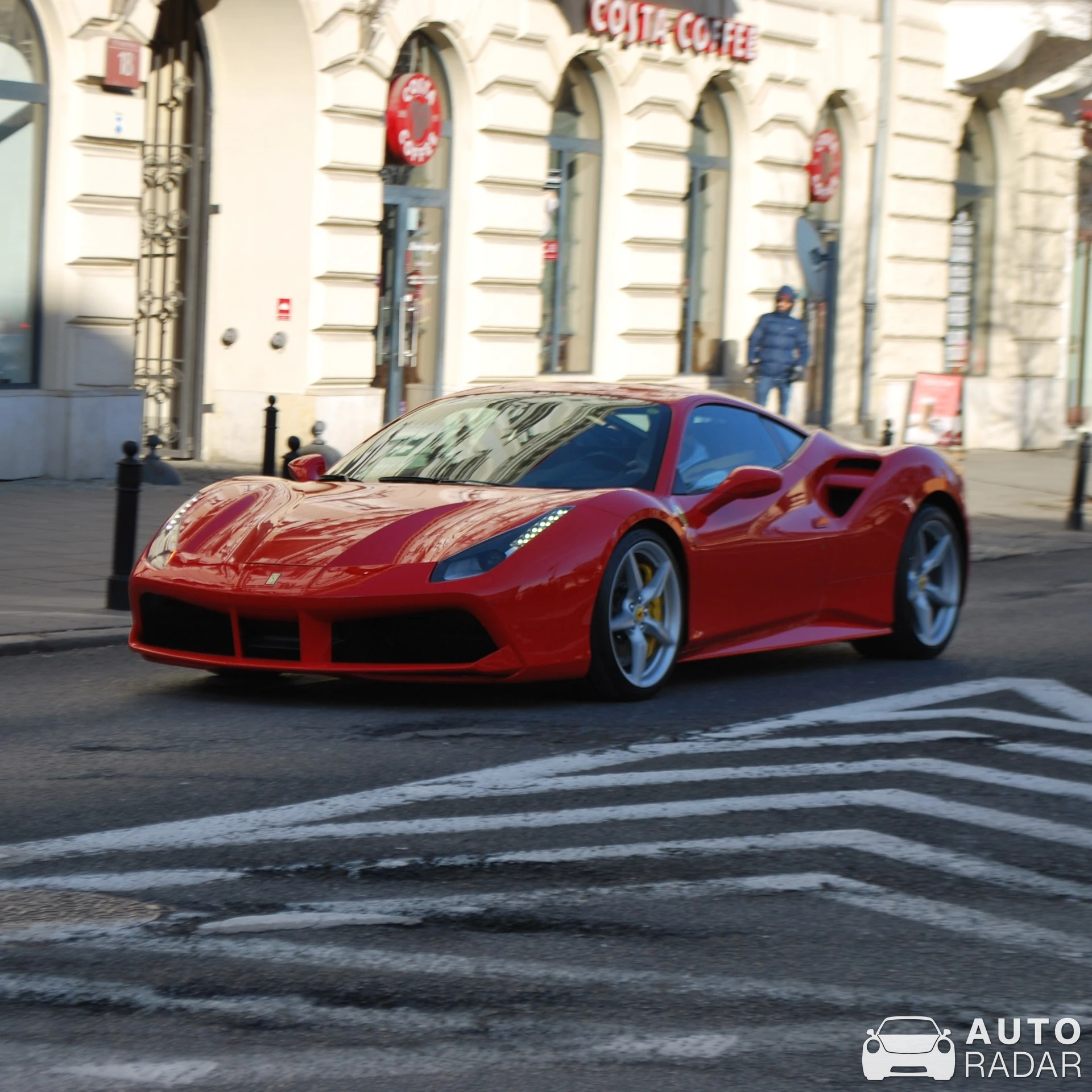 Ferrari 488 GTB spotted in Warszawa, Poland