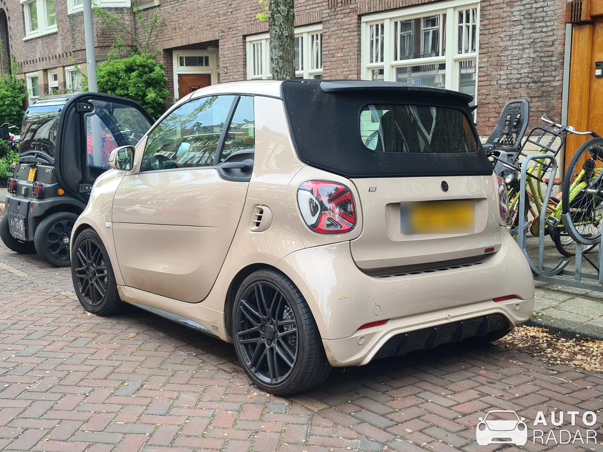 Smart Fortwo EQ Cabrio Brabus 92R spotted in Amsterdam