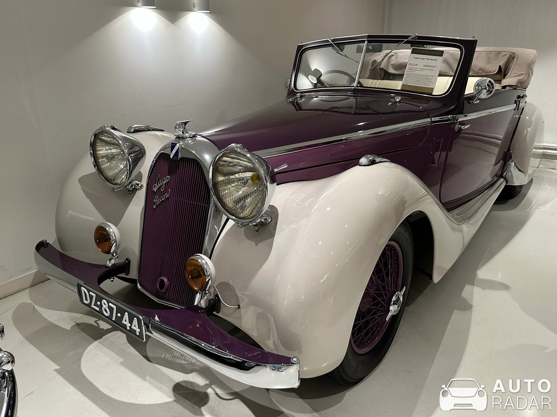 Talbot-Lago T26 Record spotted in Brummen, Nederland