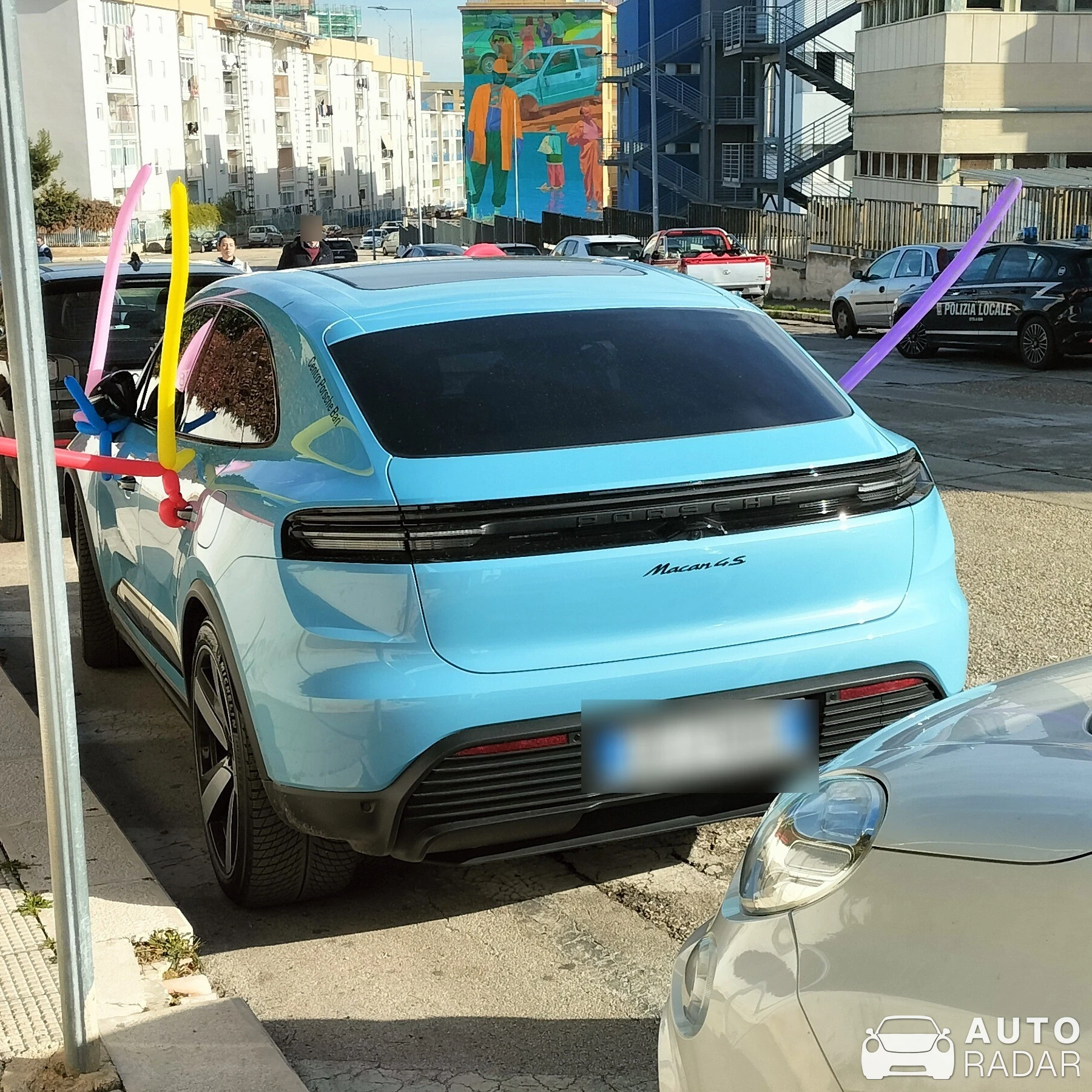 Porsche Macan EV 4S spotted in Bari, Italy