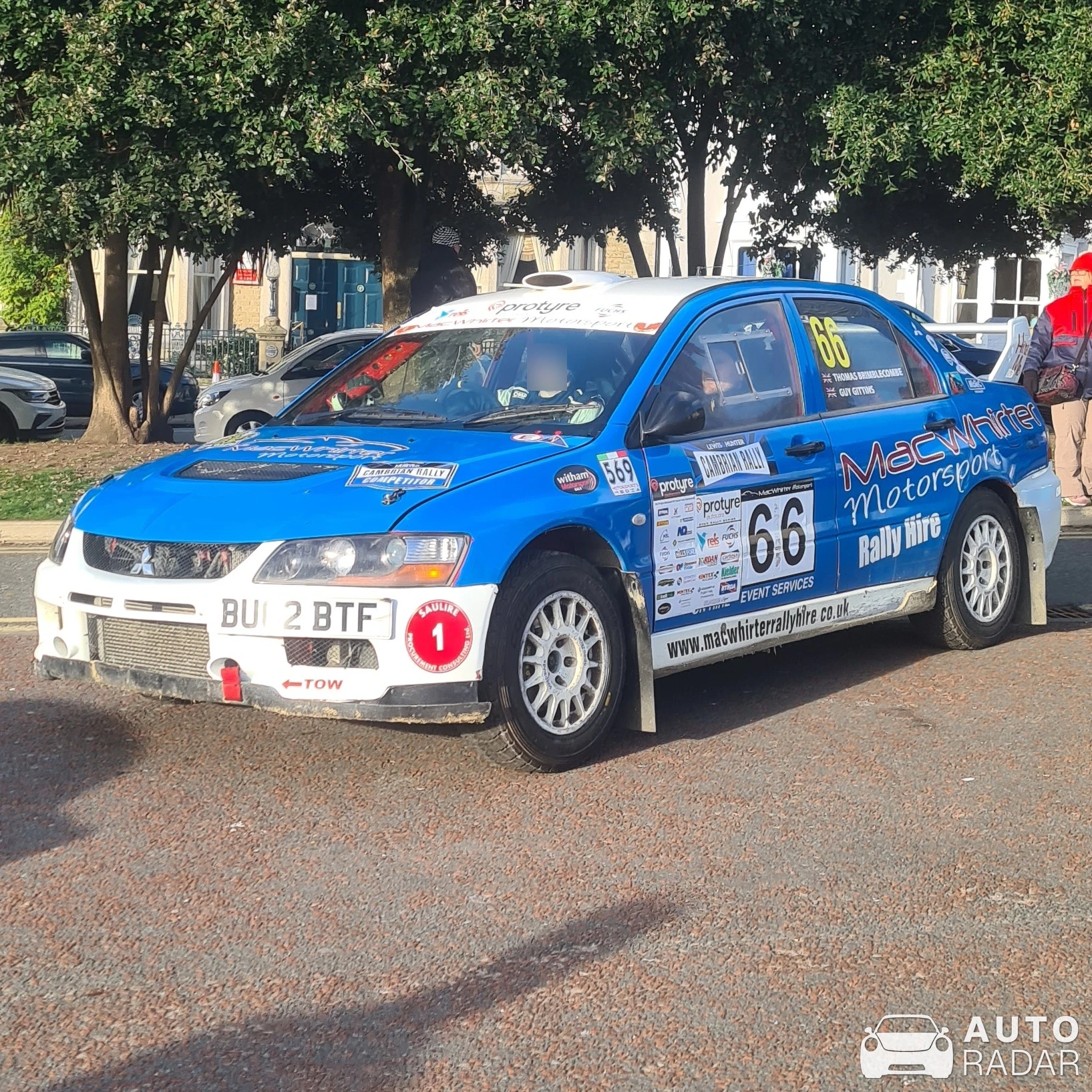Mitsubishi Lancer Evolution IX Rally spotted in Llandudno