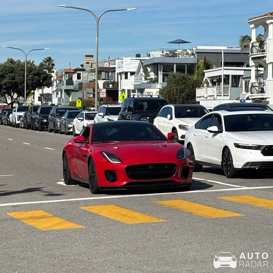 Jaguar F-Type SVR Coupé spotted in Hermosa Beach, United States