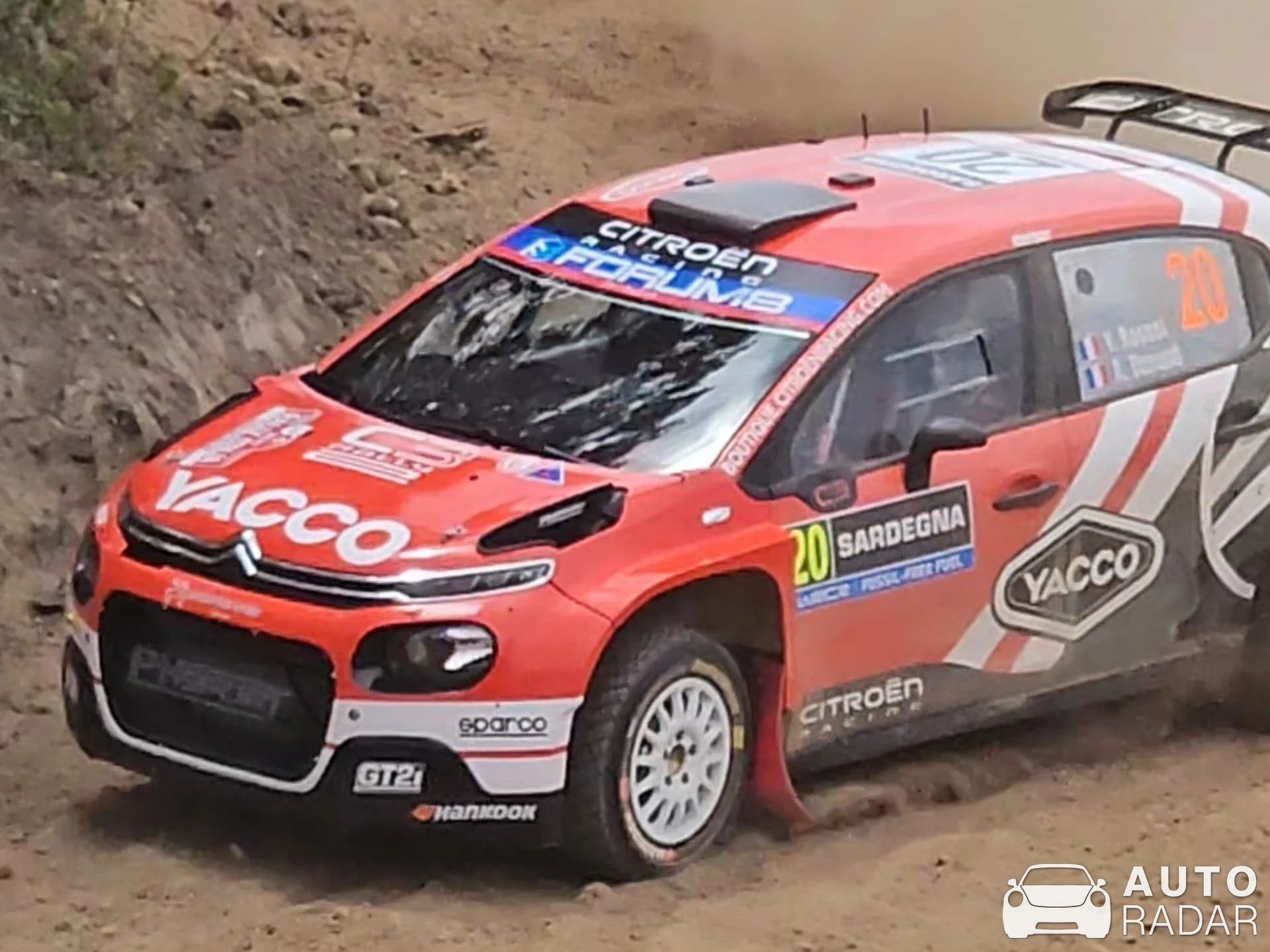 Citroën C3 Rally2 spotted in Olbia