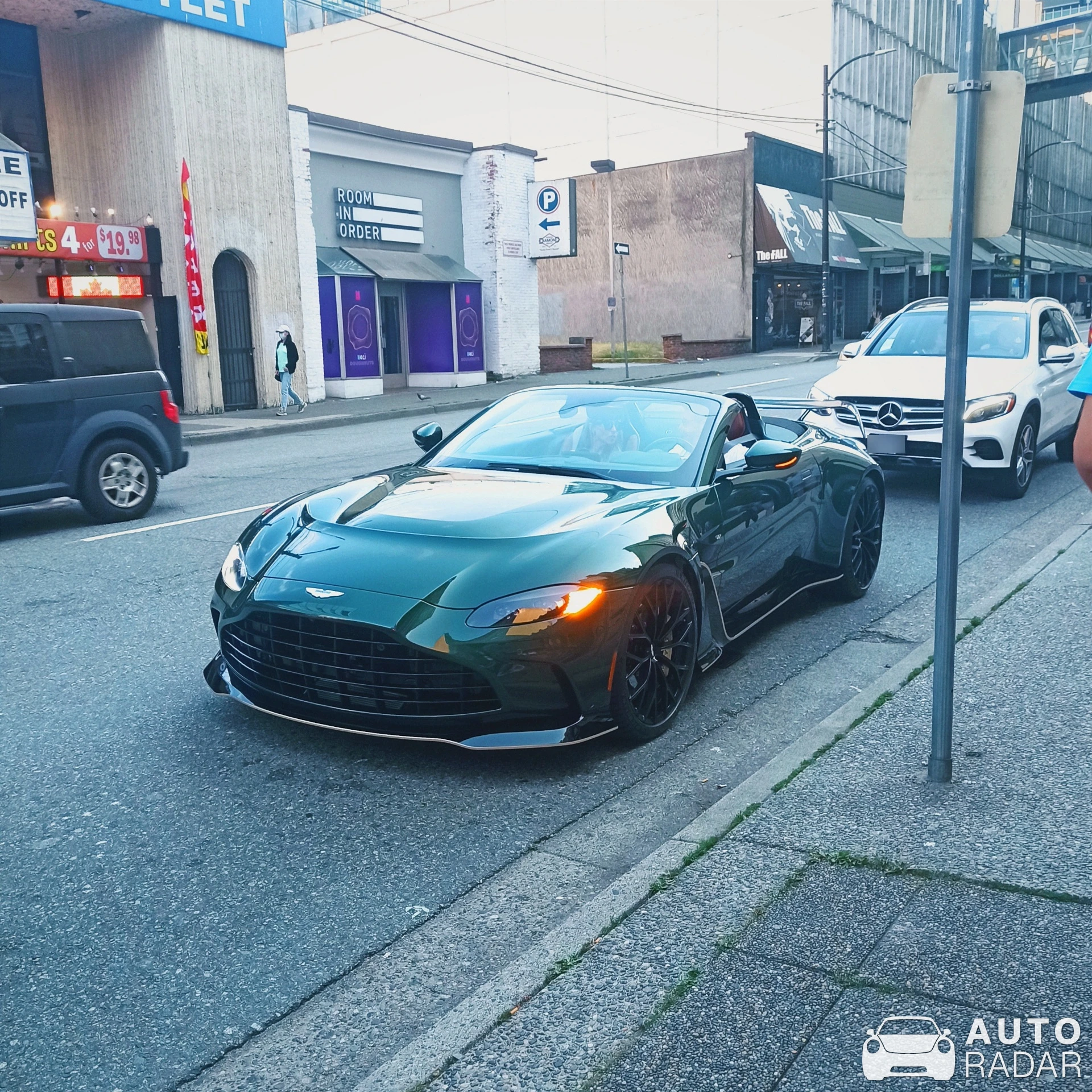 Aston Martin V12 Vantage Roadster spotted in Vancouver, Canada