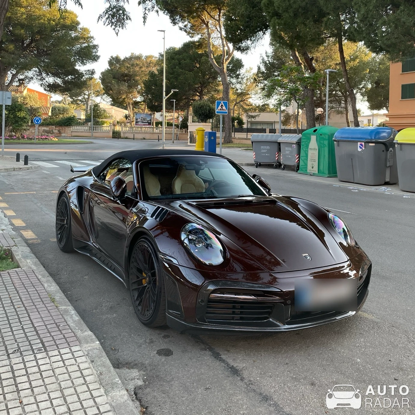 Porsche TopCar 992 Turbo S Cabriolet Stinger GTR Limited Carbon Edition spotted in El Toro