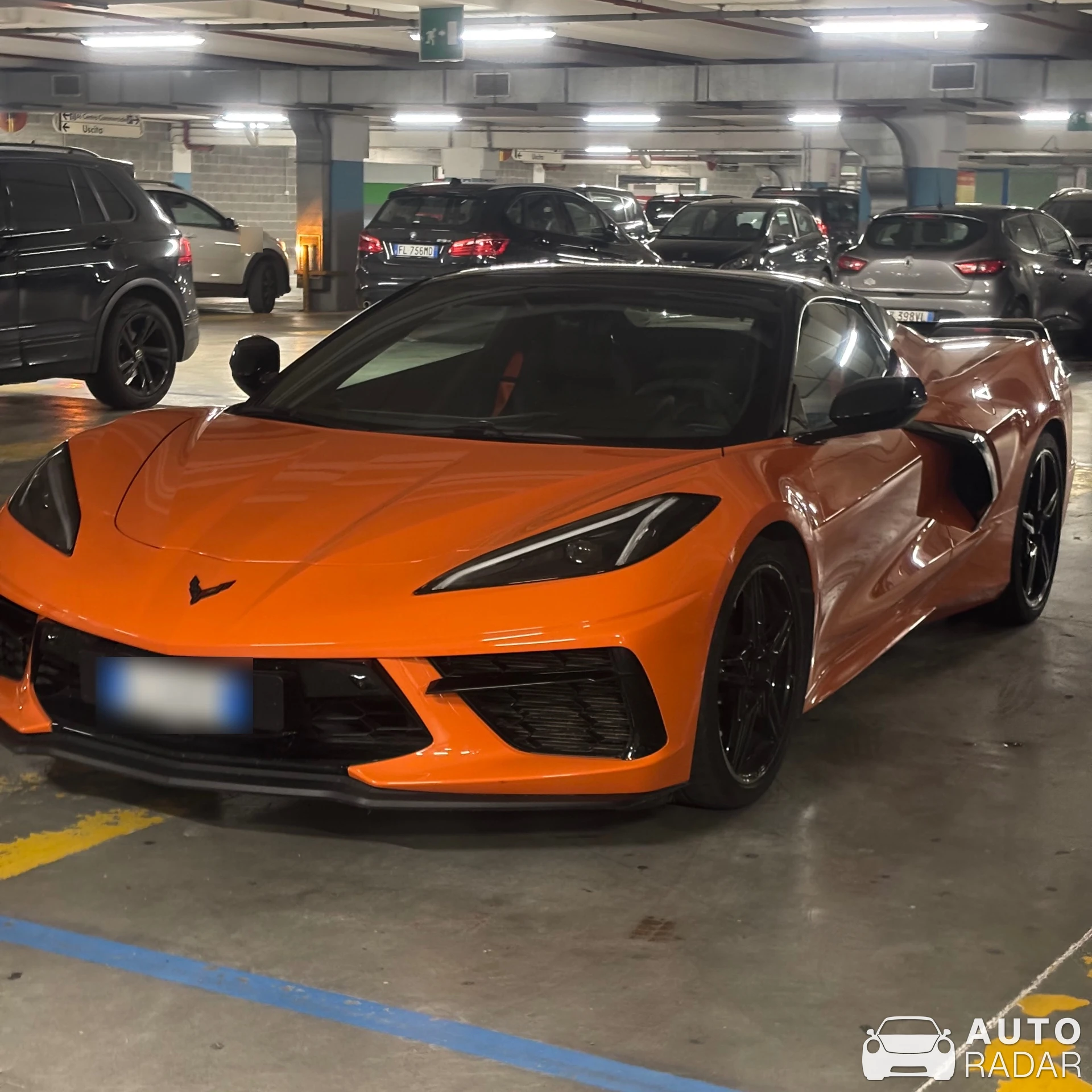 Chevrolet Corvette C8 Stingray spotted in Ferrara, Italia