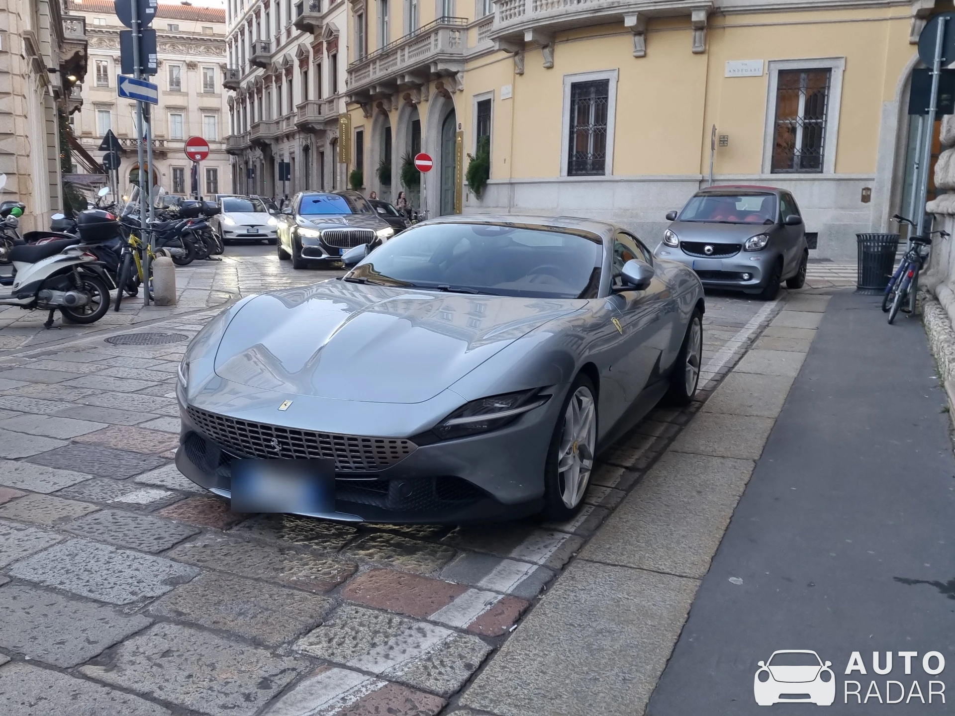 Ferrari Roma spotted in Milano, Italy
