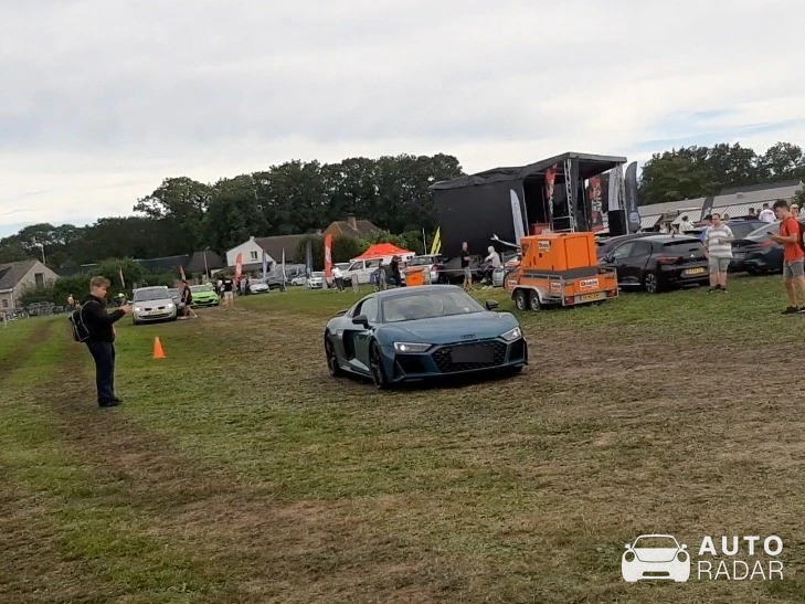 Audi R8 V10 Performance 2019 Green Hell Edition spotted in Rucphen, Netherlands