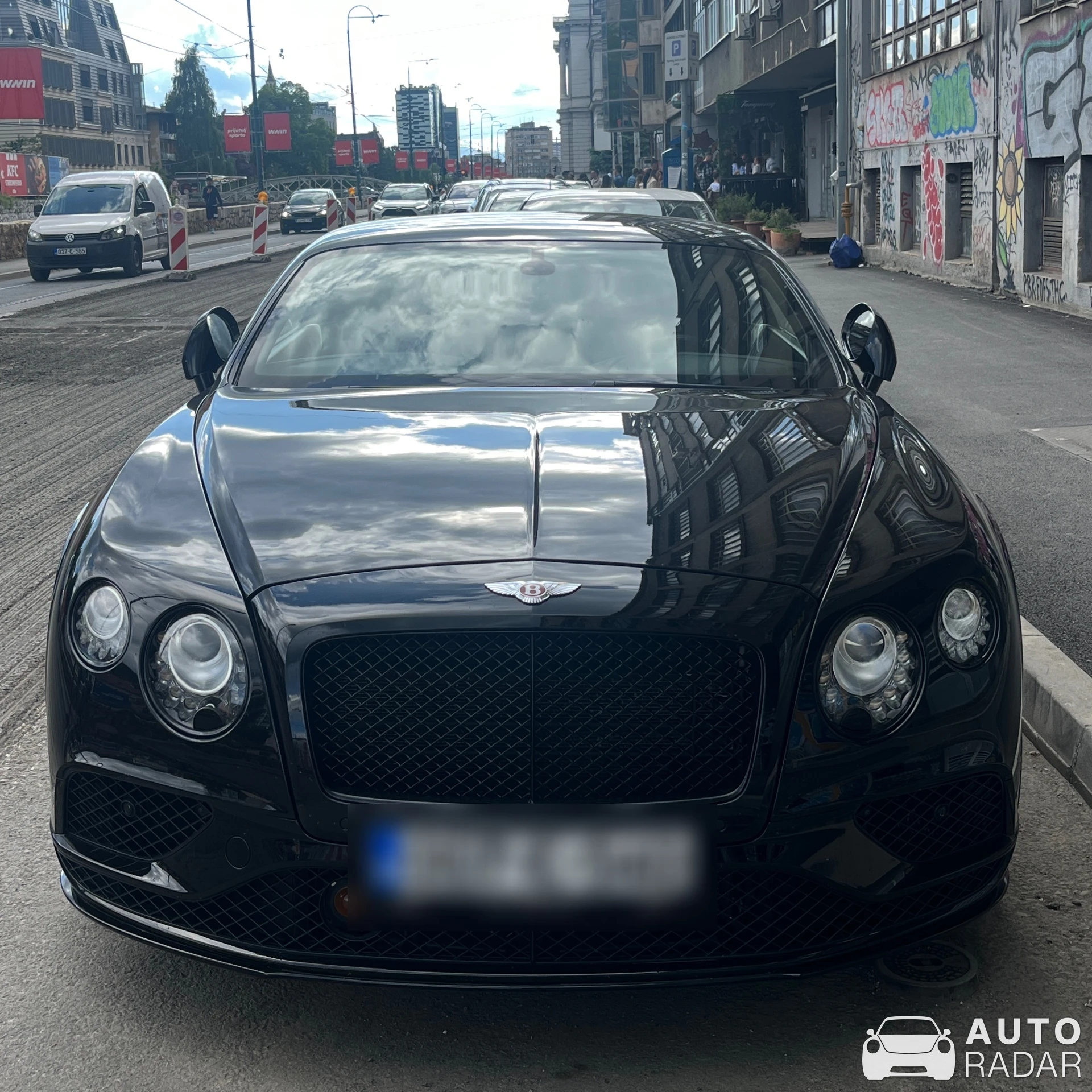 Bentley Continental GT V8 S Black Diamond Edition spotted in Sarajevo, Bosnia and Herzegovina