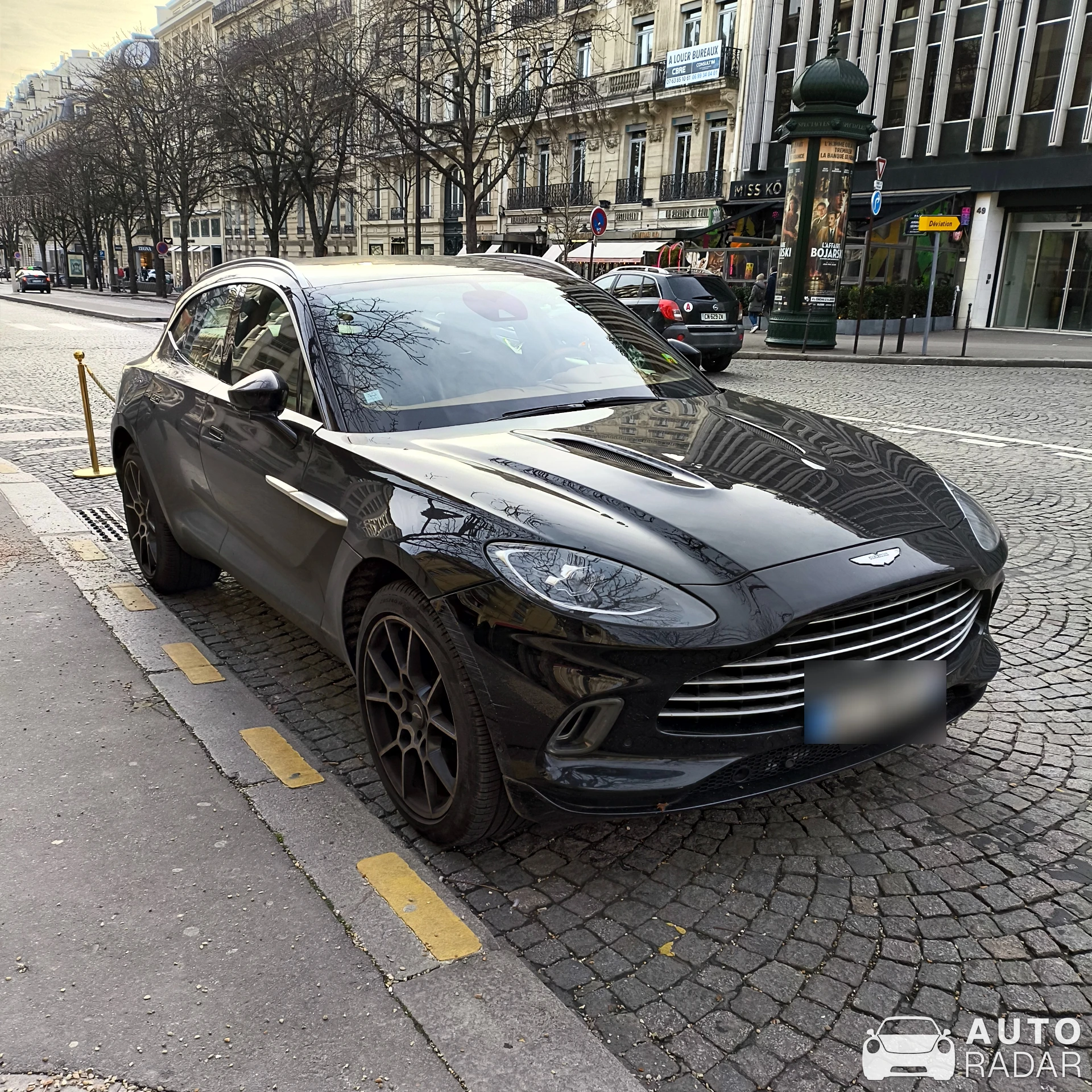 Aston Martin DBX spotted in Paris, France
