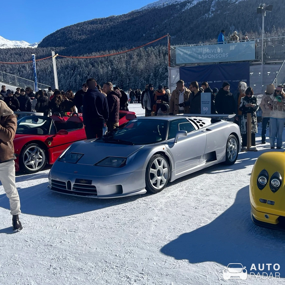 Bugatti EB110 SS spotted in Sankt Moritz, Svizzera