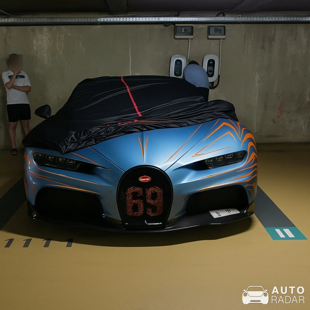 Bugatti Chiron Super Sport Vagues de Lumière spotted in Monaco
