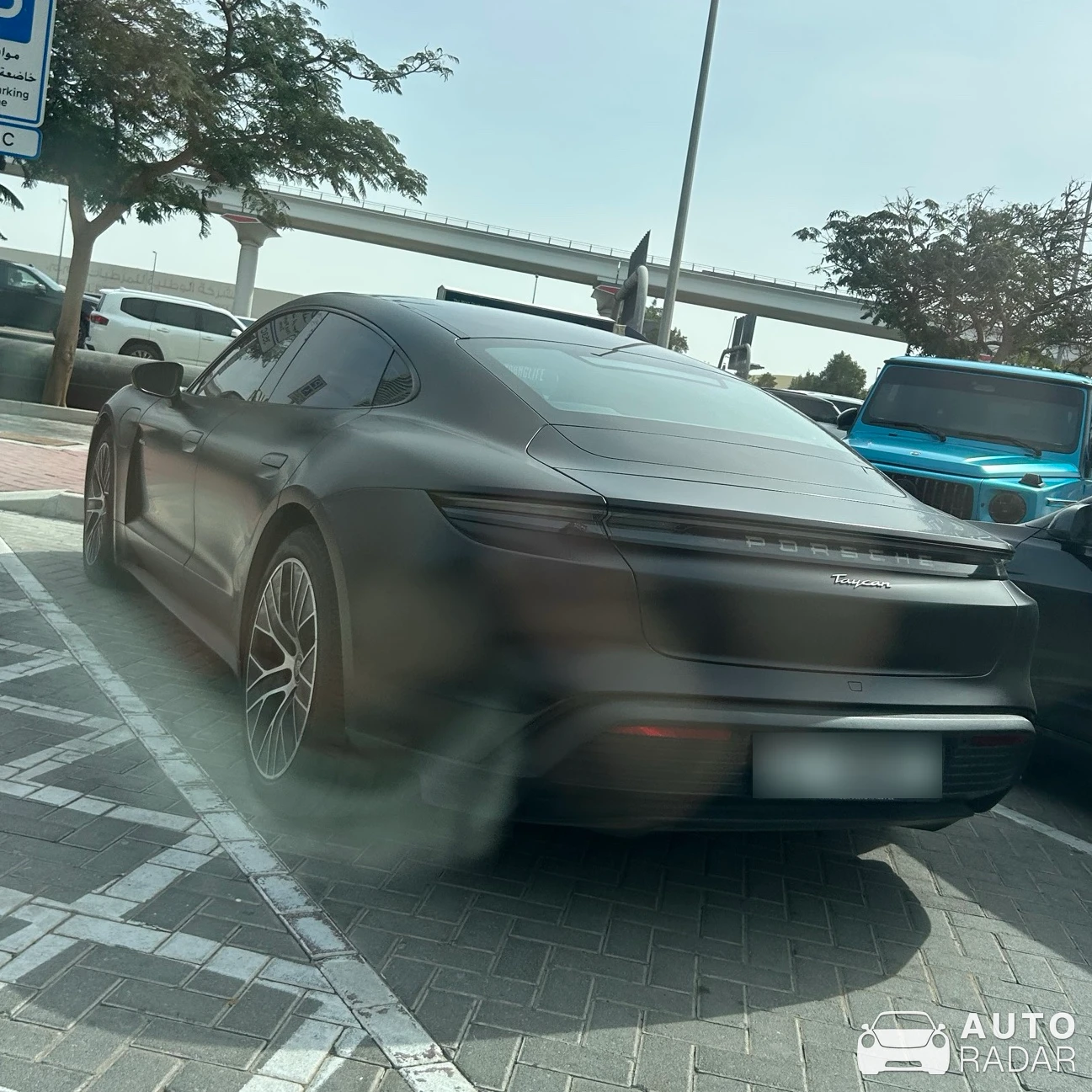 Porsche Taycan spotted in Dubai, United Arab Emirates