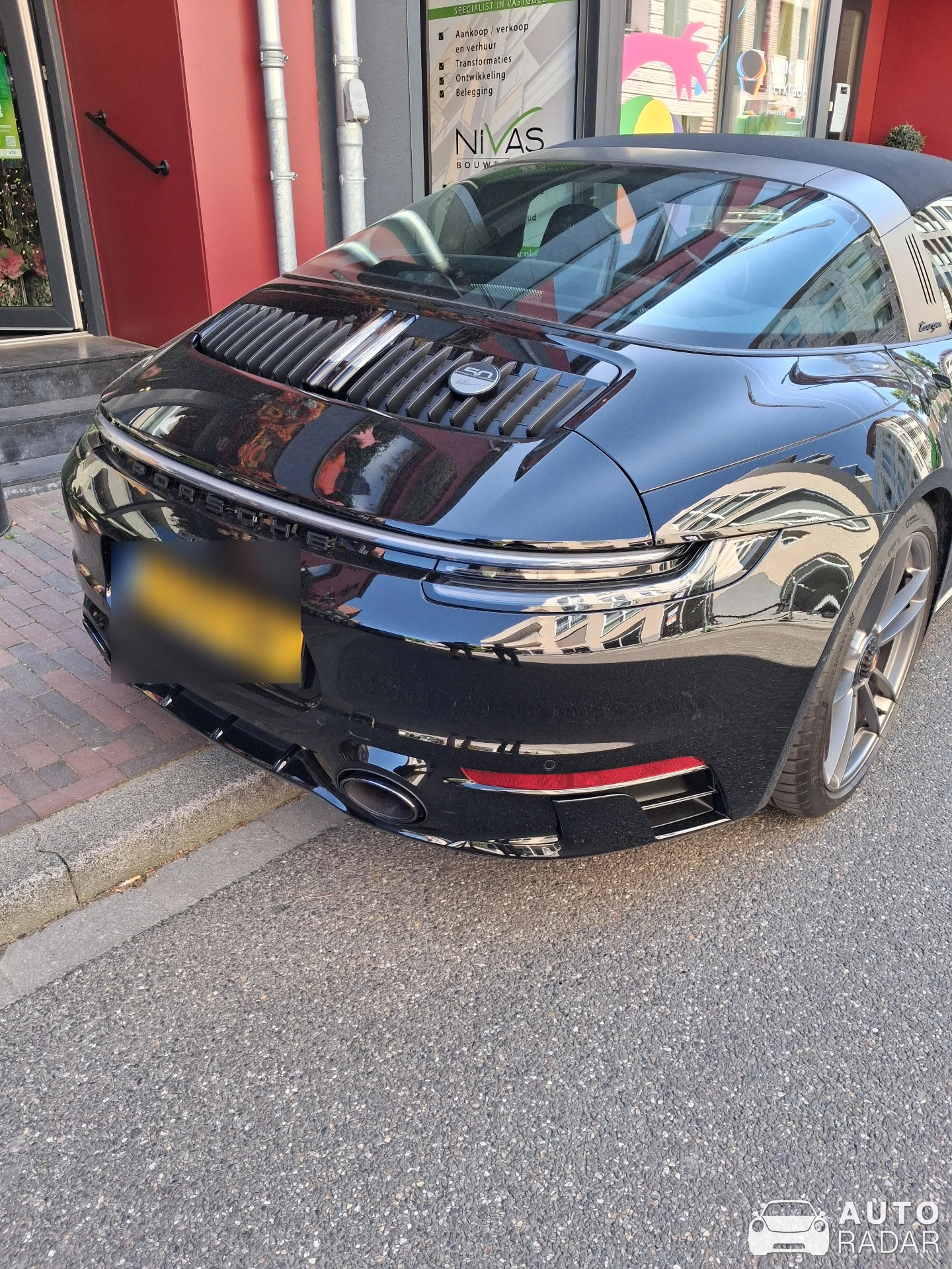 Porsche 992 Targa 4 GTS 50 Years of Porsche Design spotted in Kerkrade