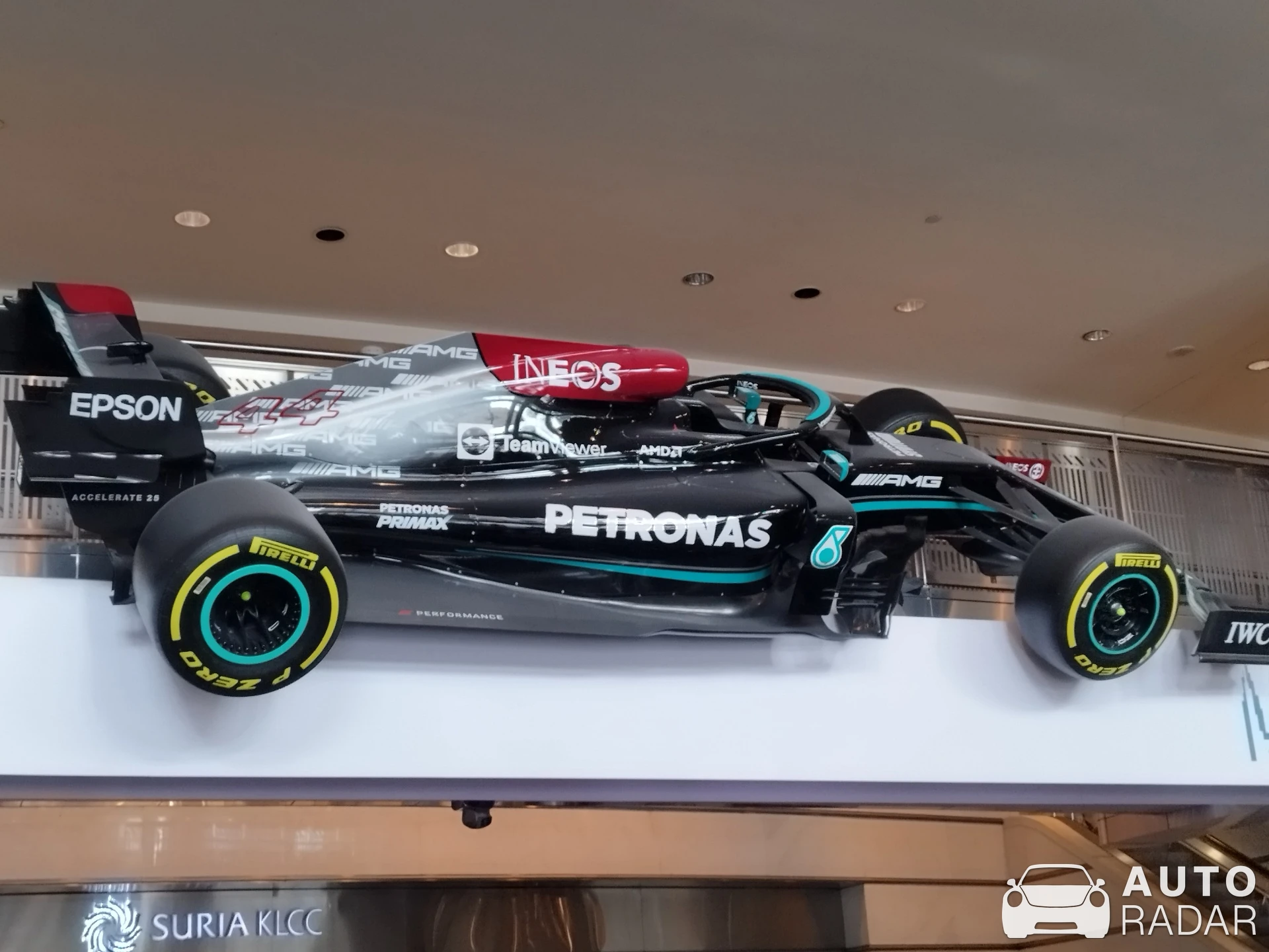 Mercedes-AMG F1 W12 EQ Power+ spotted in Kuala Lumpur