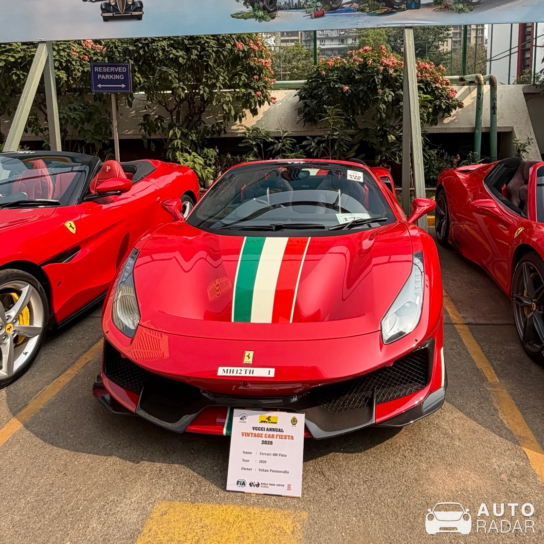 Ferrari 488 Pista Spider spotted in Mumbai, India