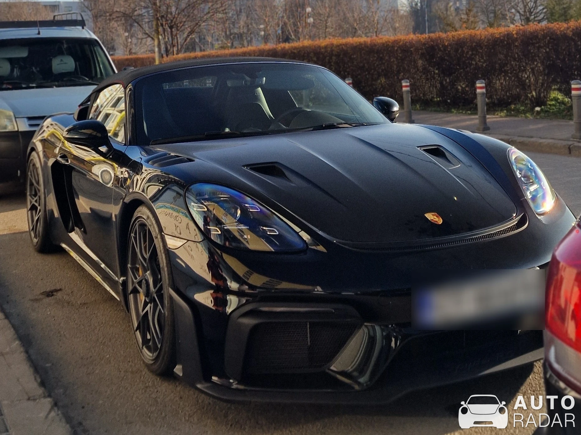 Porsche 718 Spyder RS spotted in Constanța, România