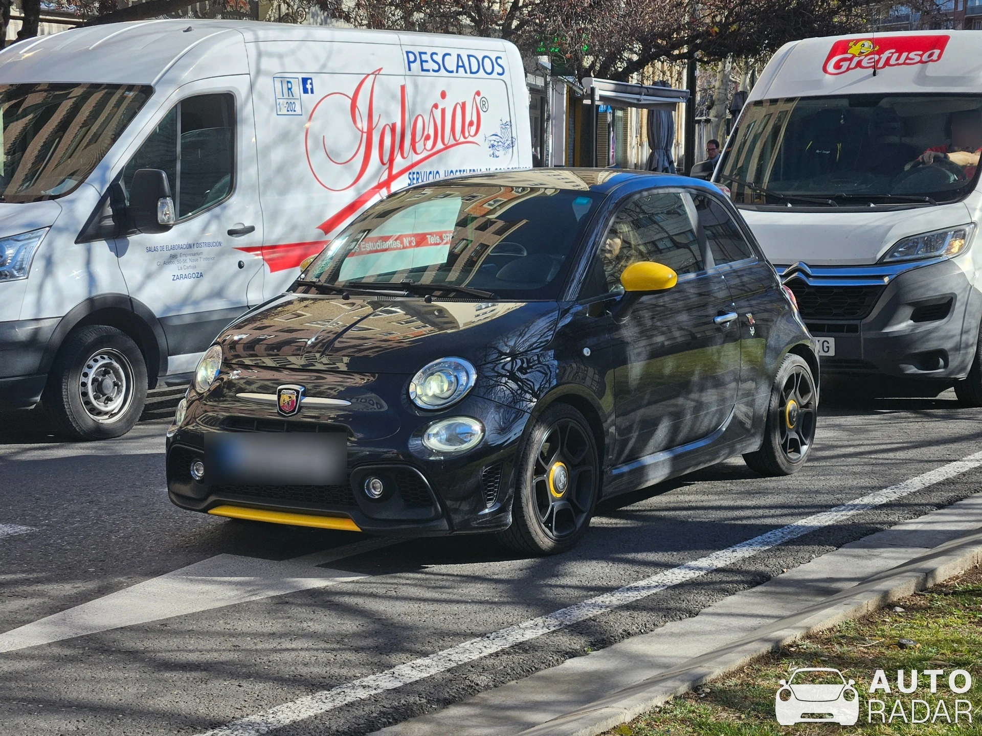 Abarth 595 Pista 70th Anniversary Edition spotted in Zaragoza