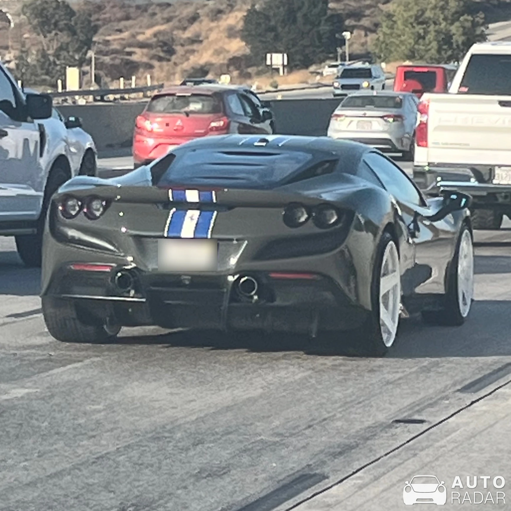 Ferrari F8 Tributo spotted in Santa Clarita, United States