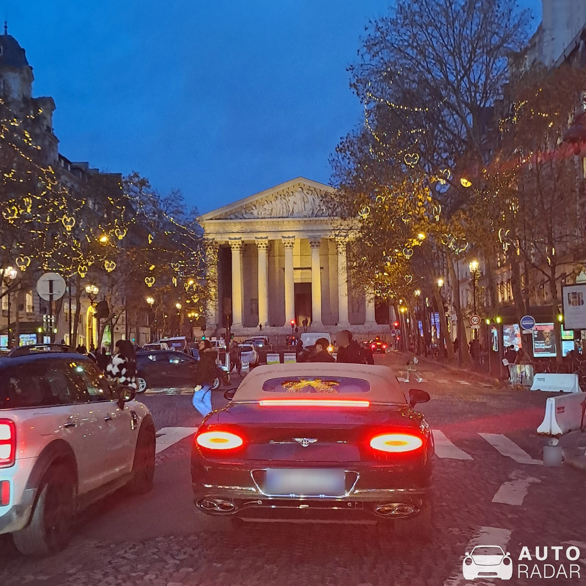 Bentley Continental GTC spotted in Paris, France
