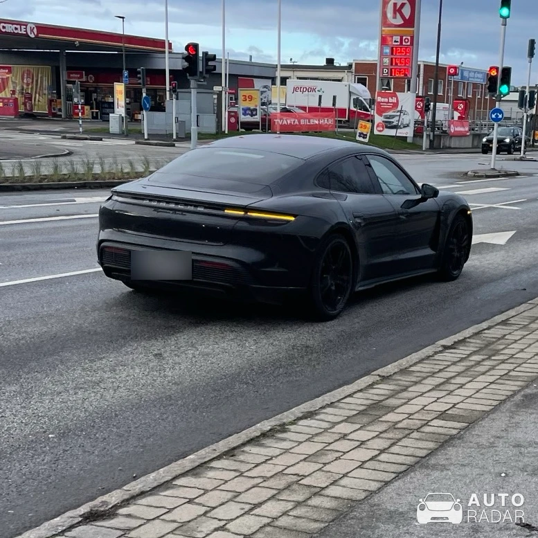 Porsche Taycan Turbo spotted in Fosie, Sweden
