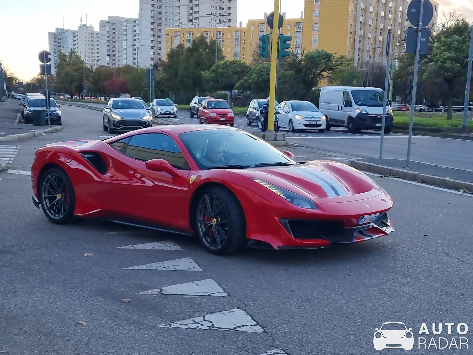 Ferrari 488 Pista spotted in Città metropolitana di Milano, Italia