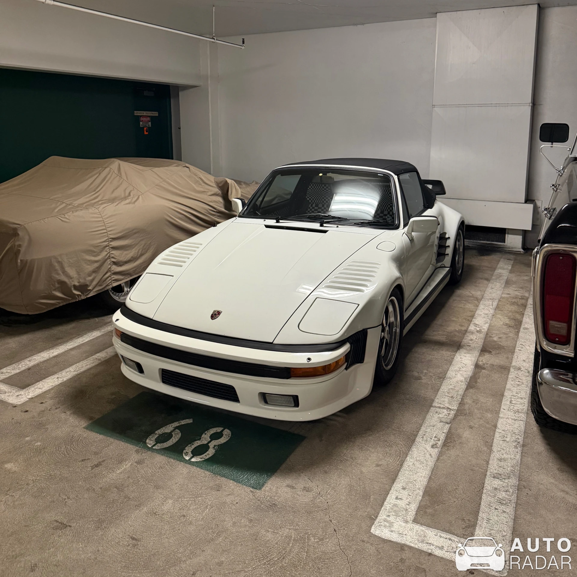 Porsche 930 Turbo Flachbau Cabriolet spotted in Beverly Hills, United States